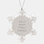 Papillon Dog Snowflake Ornament Gifts from Friends to Family, 'Life Is Better With A Papillon' Quote, Christmas Unique Presents, Shatterproof Stainless Steel - Image 1