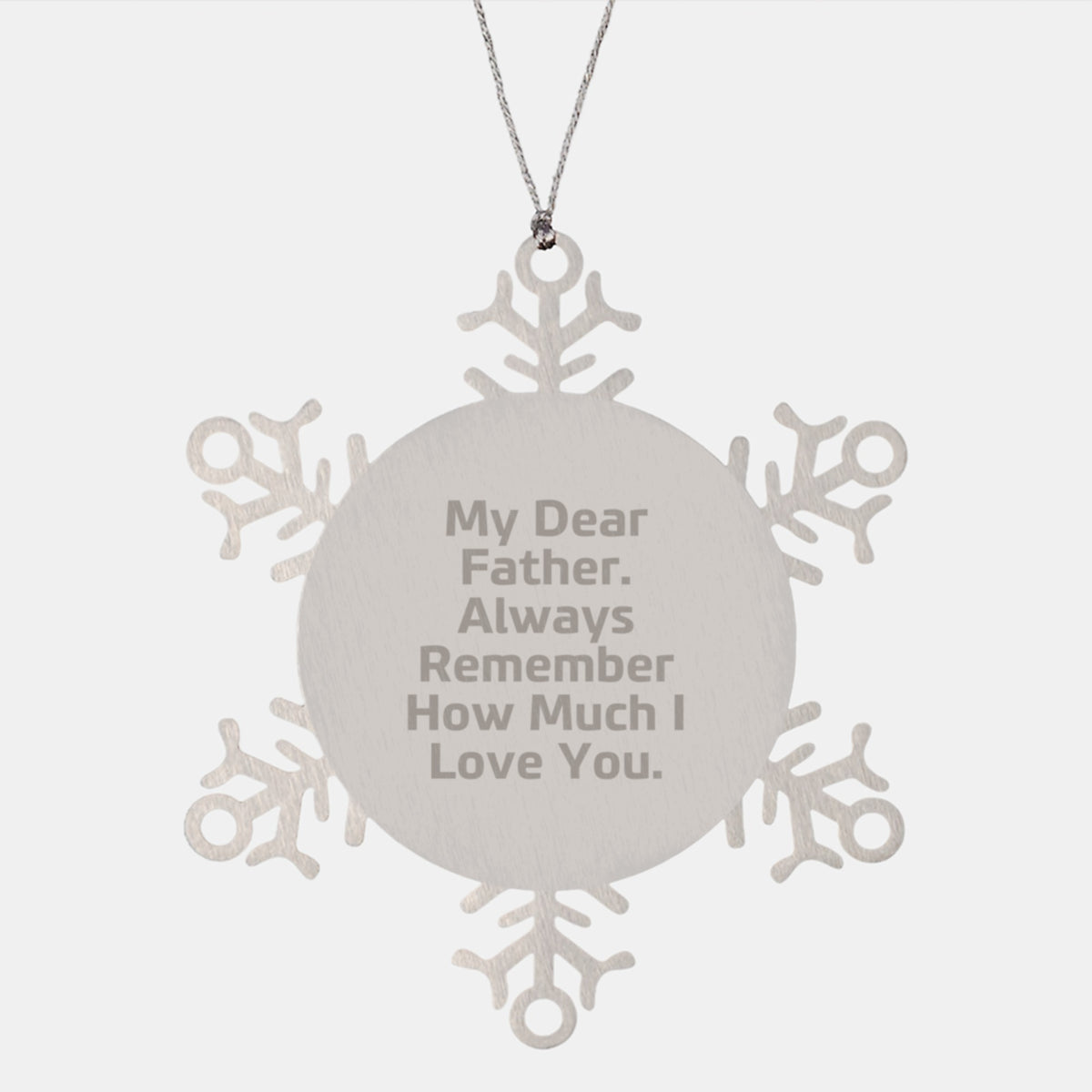 Father Christmas Ornament Gift for a Son, Treasure My Dear Father Love - Image 1