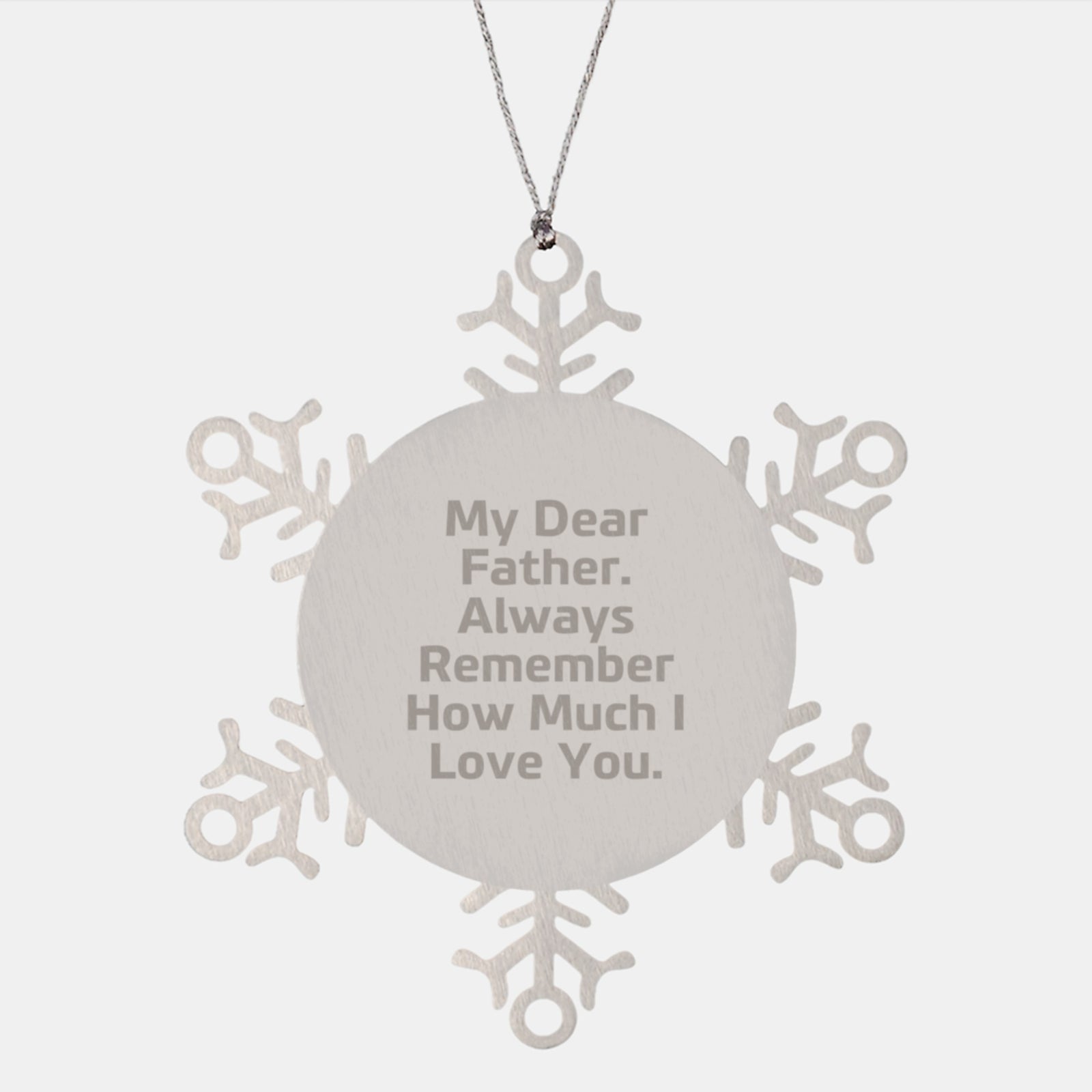 Father Christmas Ornament Gift for a Son, Treasure My Dear Father Love - Image 1