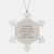 Funny Postal Worker Gifts from Friends - 'All Men Are Created Equal But The Coolest Become A Postal Worker' Snowflake Ornament for Christmas - Image 1