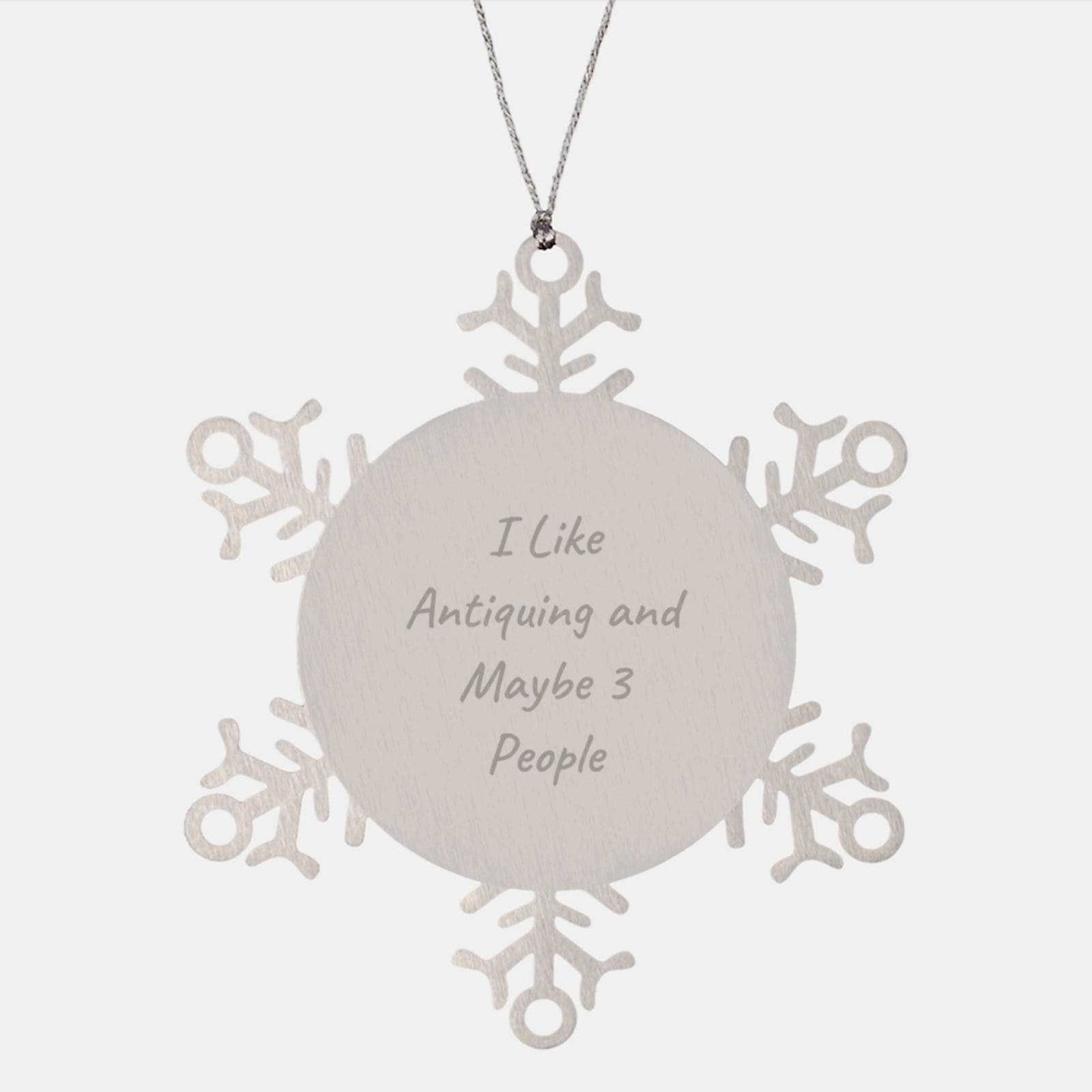 Antiquing Christmas Ornament Gift for Family - Treasure I Like Antiquing - Image 1