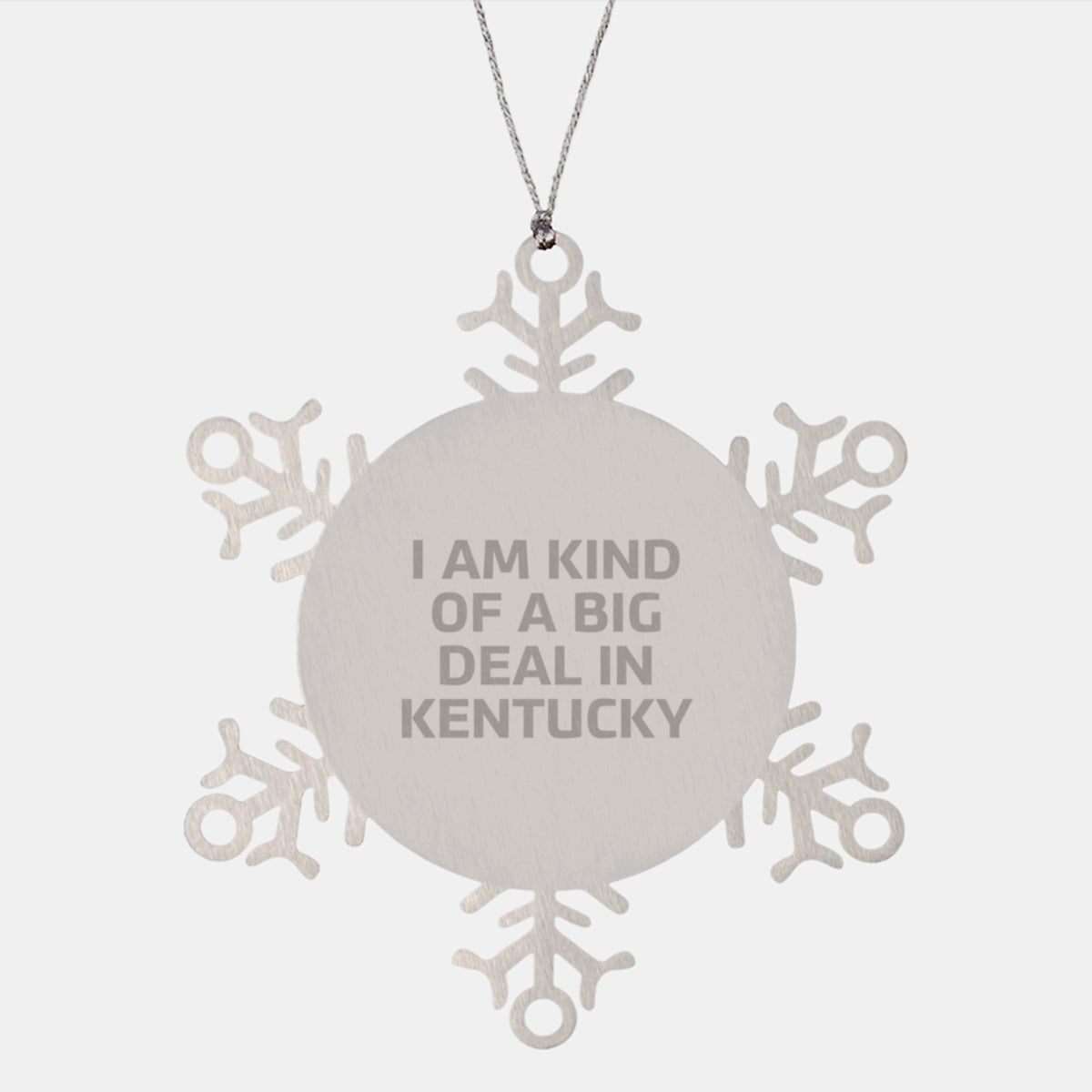 Kentucky Snowflake Ornament Gifts from Men to Kentucky Friends, Unique Christmas Unique Gifts for Kentucky - Image 1