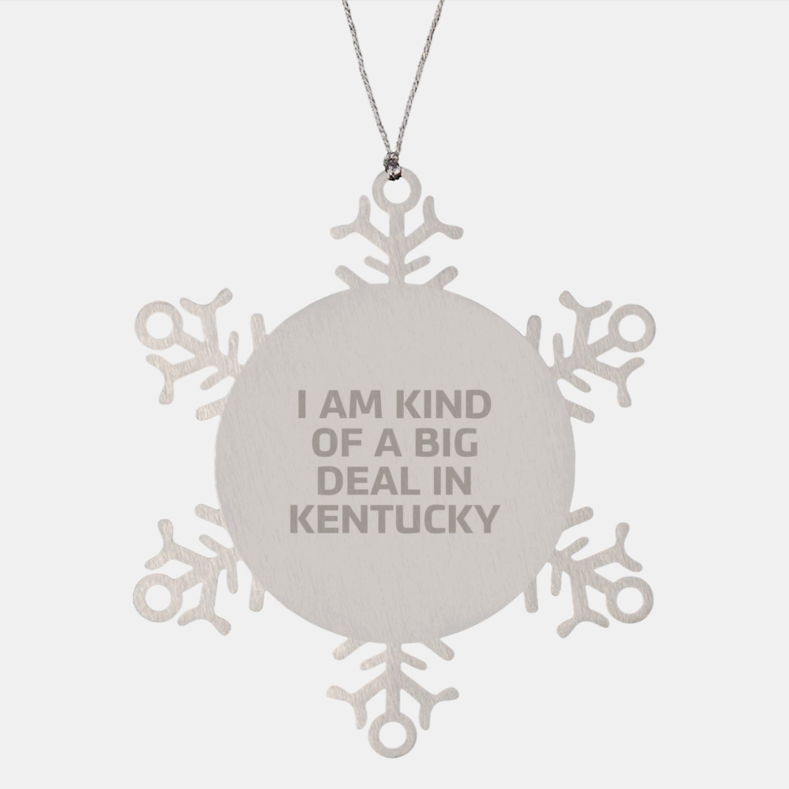Kentucky Snowflake Ornament Gifts from Men to Kentucky Friends, Unique Christmas Unique Gifts for Kentucky - Image 1