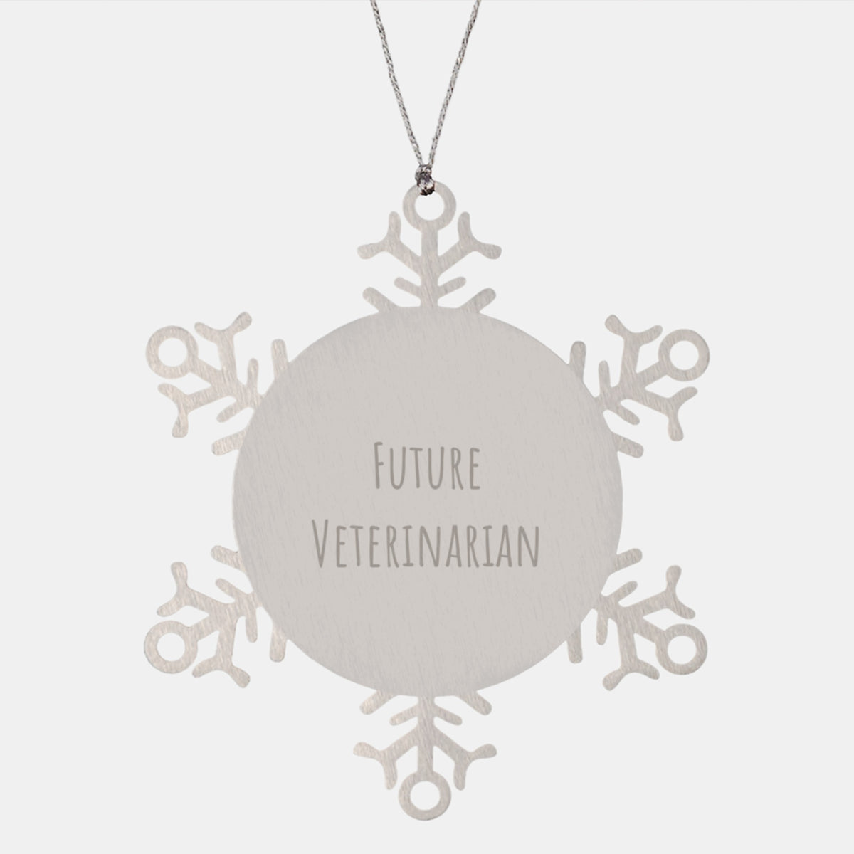 Funny Quotes for Veterinarian Gifts from Friends - Veterinarian Snowflake Ornament, Christmas Unique Presents for Future Veterinarian, Men, Women - Image 1