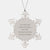 Auctioneer Humor Snowflake Ornament, Funny Gifts from Men, Unique Christmas Unique Gifts for Auctioneer, All Men Created Equal Quote - Image 1