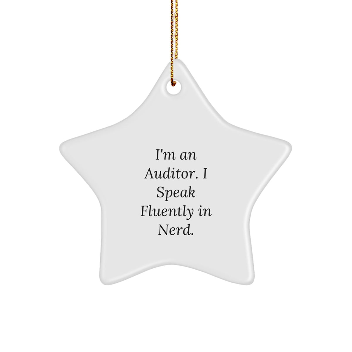 Funny Auditor Star Ornament Gifts from Friends and Family for Auditor Christmas Unique Decorations - Image 1