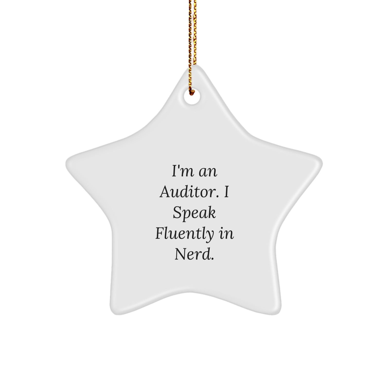 Funny Auditor Star Ornament Gifts from Friends and Family for Auditor Christmas Unique Decorations - Image 1