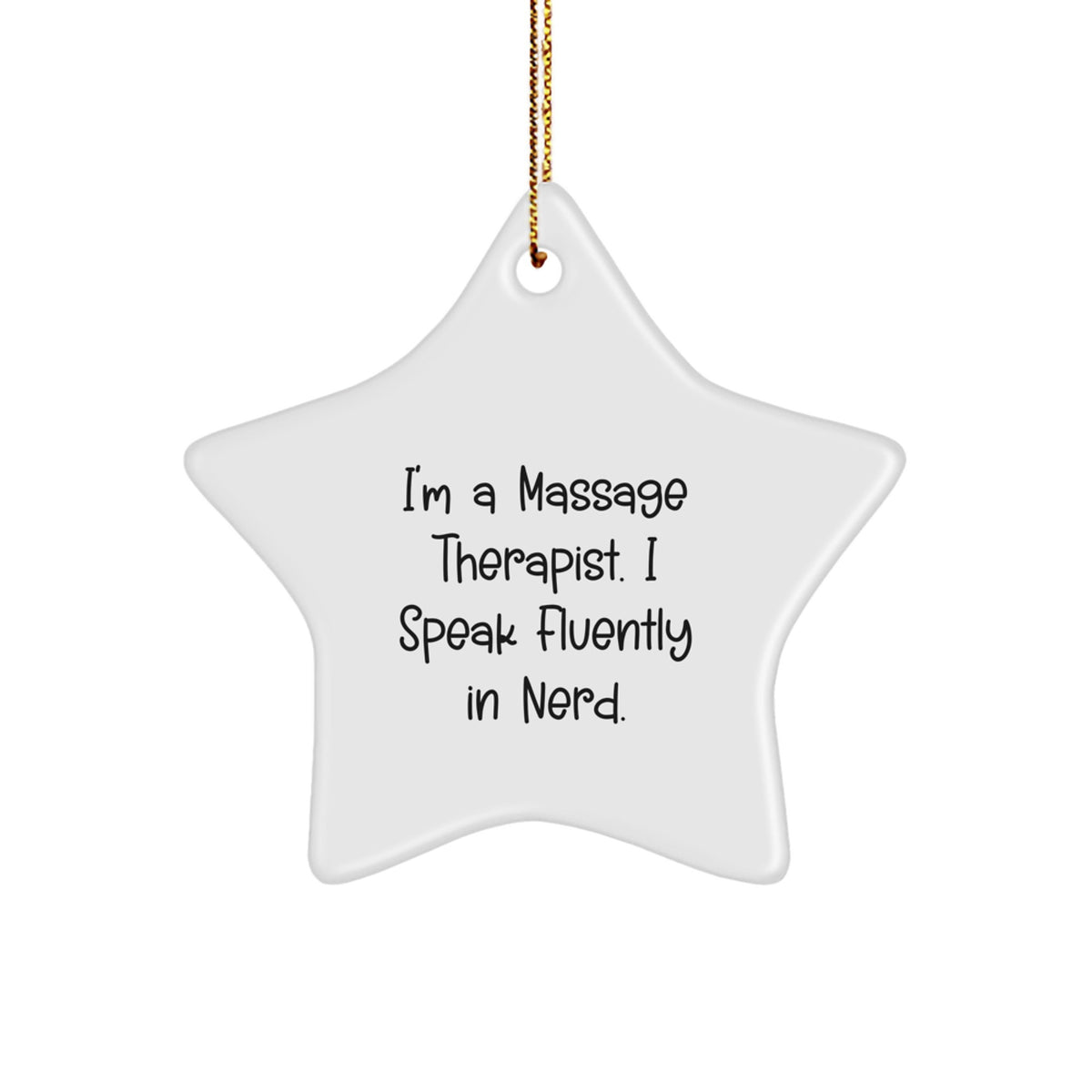 Massage Therapist Keepsake Christmas Ornament for Him Surprise Gift - Image 1