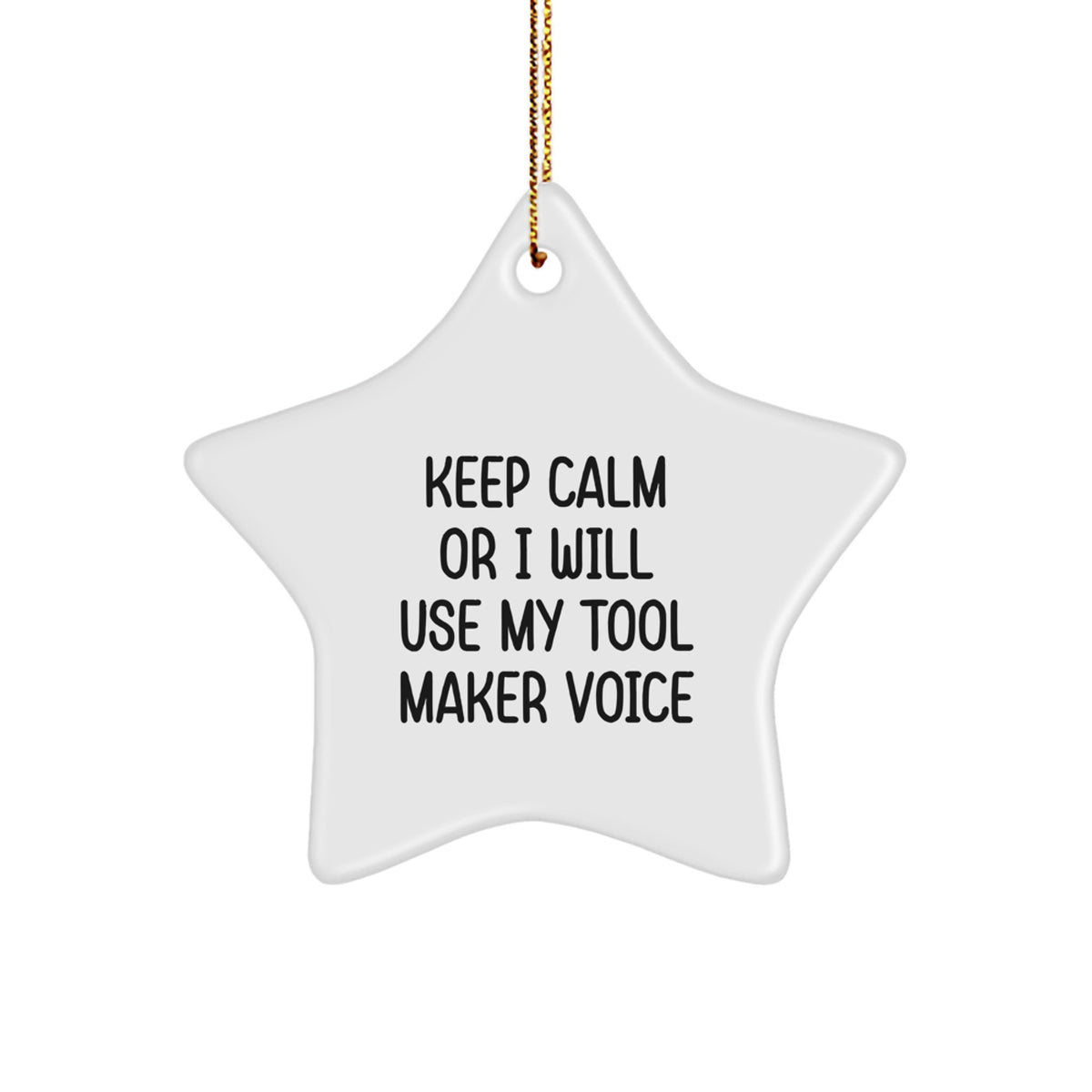 Christmas Gift for Her Tool Maker Star Ornament Present - Image 1