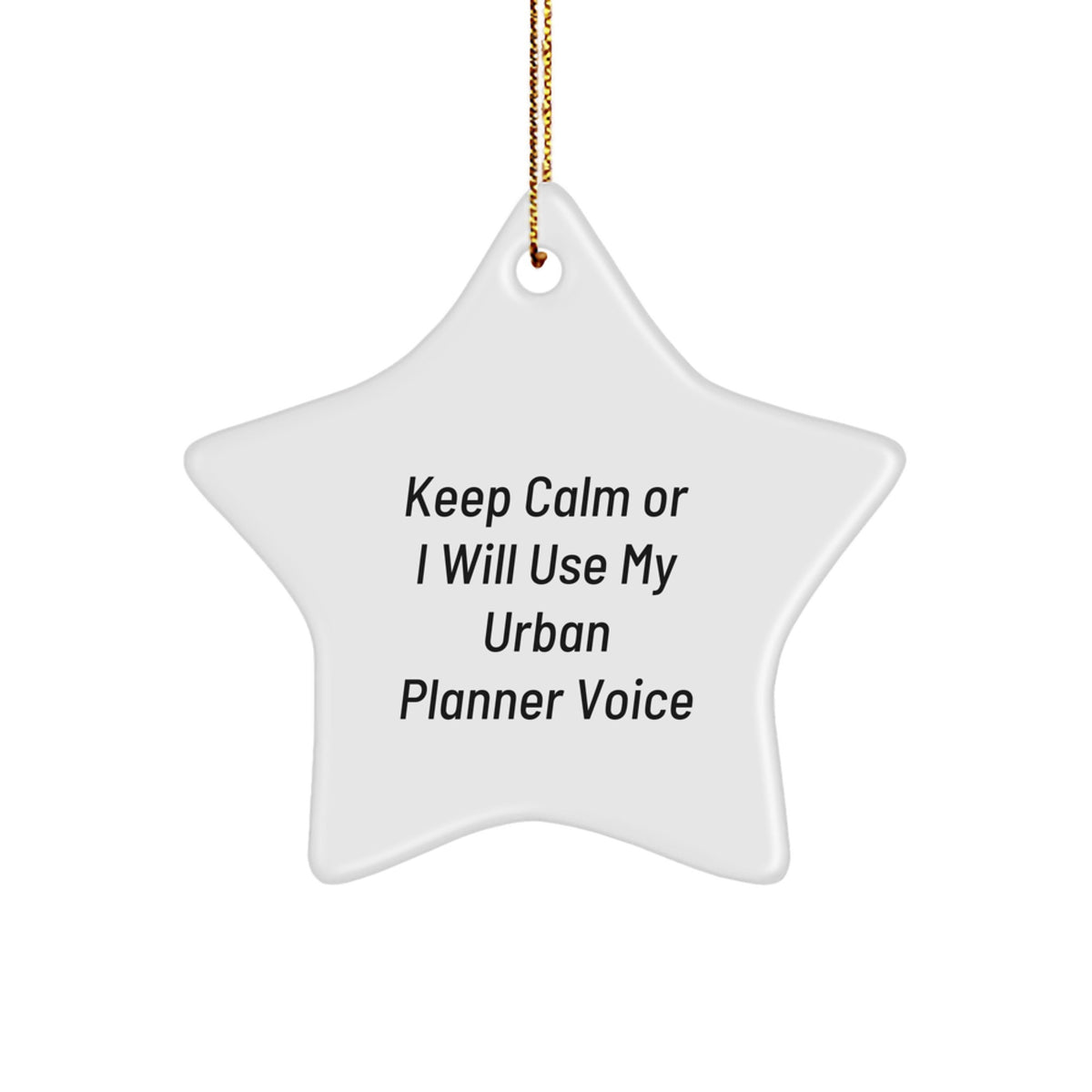 Urban Planner Favorite Star Ornament for Kids Christmas Gift - Image 1