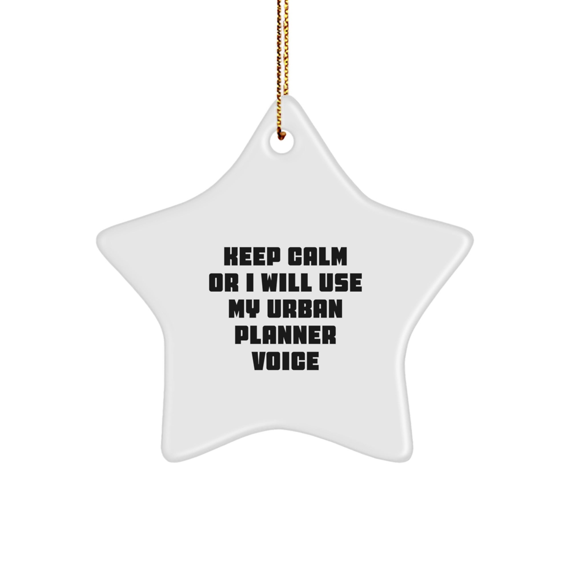 Urban Planner Star Ornament Funny Gifts from Friends and Family for Christmas - Image 1