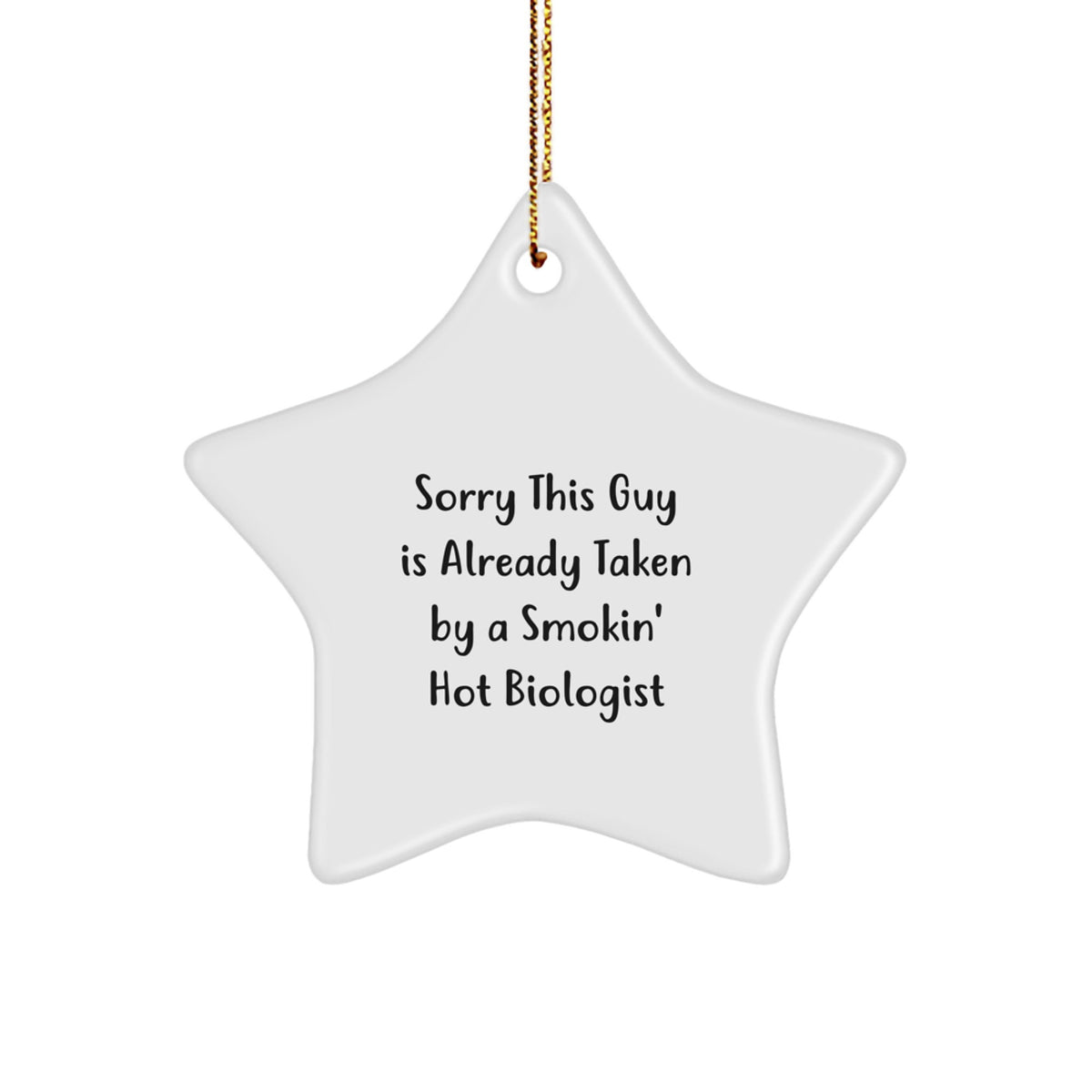 Funny Biologist Gifts for Him or Her - Star Ornament from Friends, Coworkers, or Family - Christmas Unique Presents - Image 1