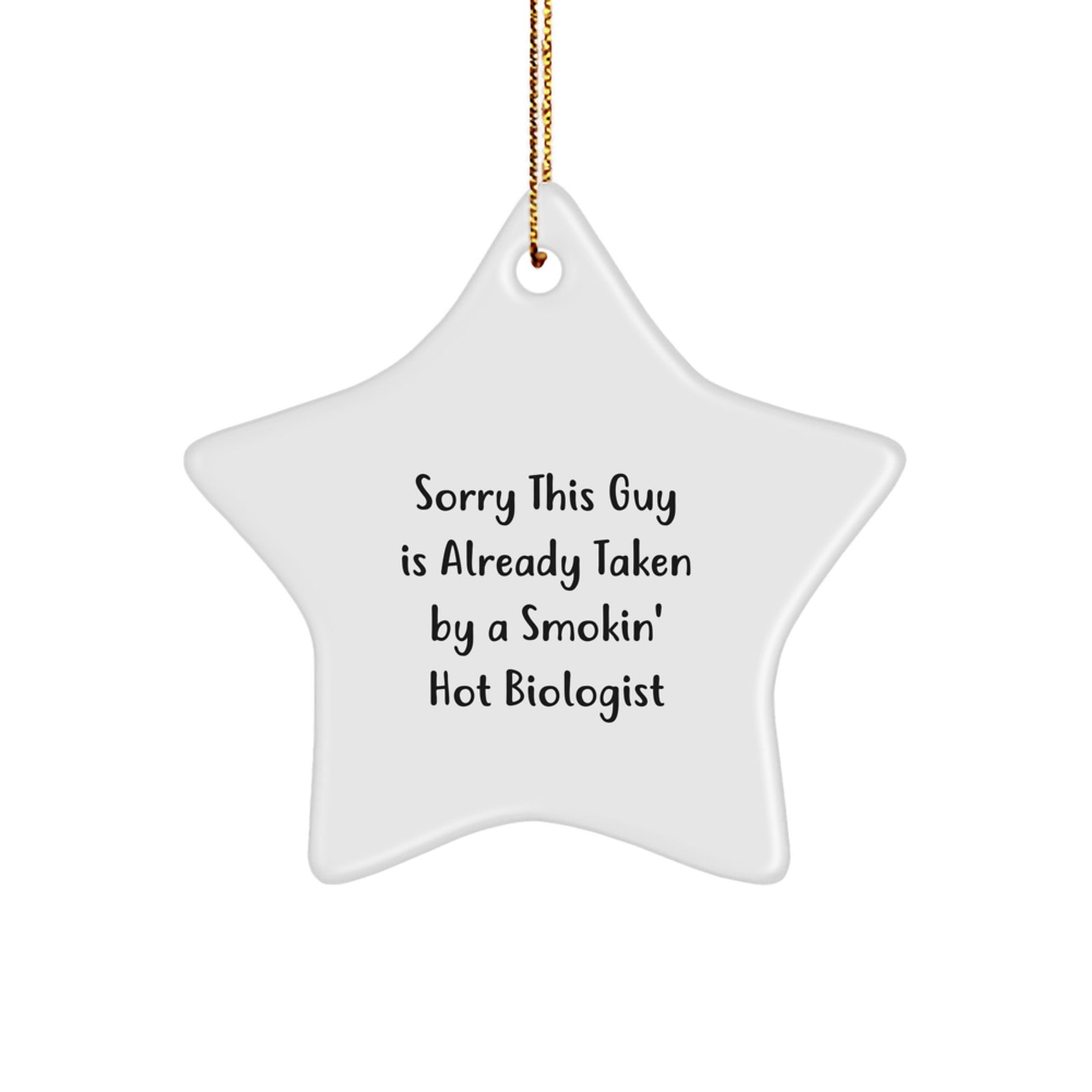 Funny Biologist Gifts for Him or Her - Star Ornament from Friends, Coworkers, or Family - Christmas Unique Presents - Image 1