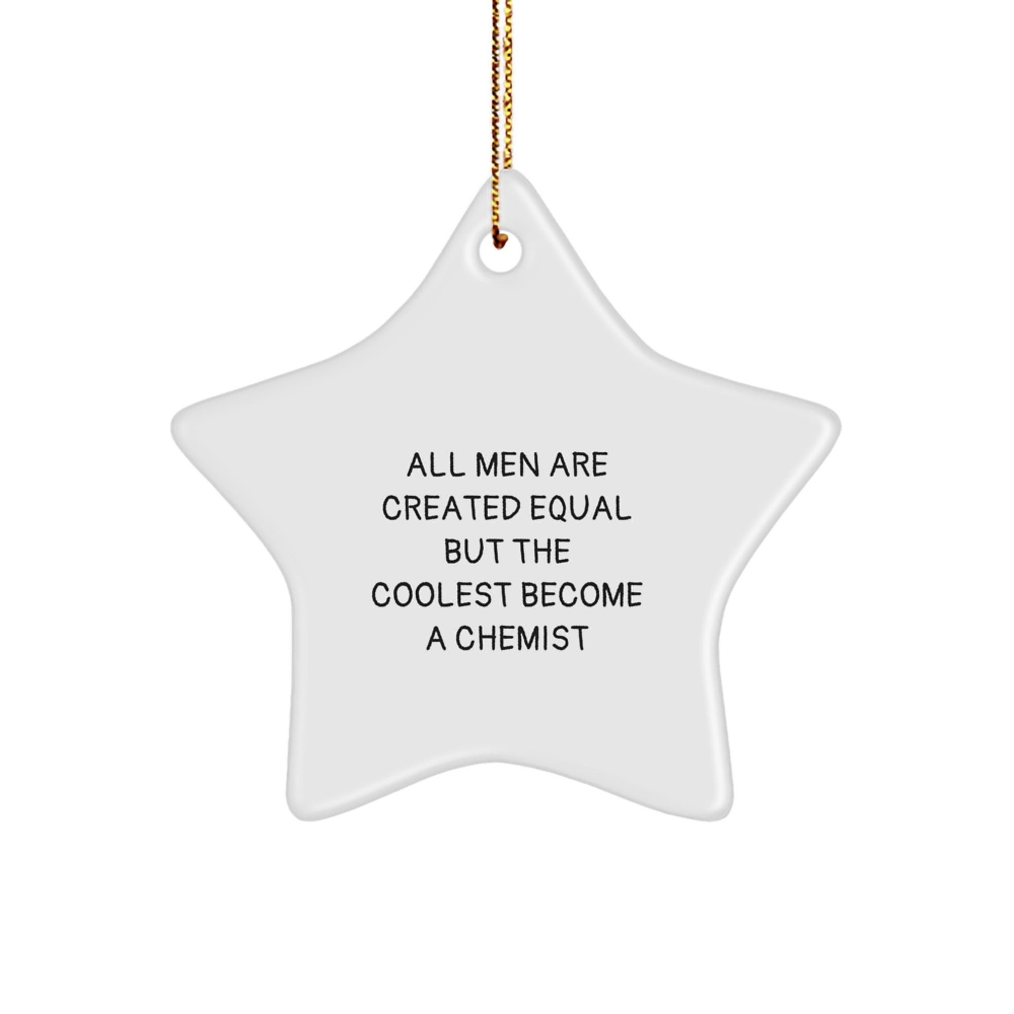 Funny Star Ornament Gifts from Men to Chemists for Christmas Unique - Image 1