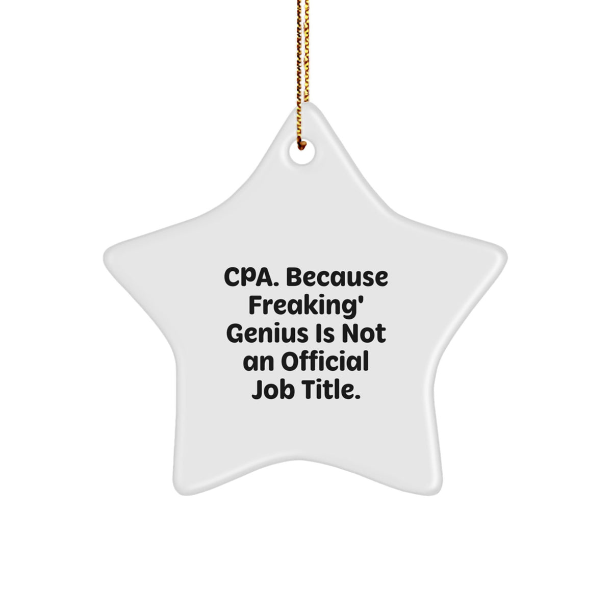 Professional Cpa Keepsake Ornament for Him Holiday Christmas Gift - Image 1