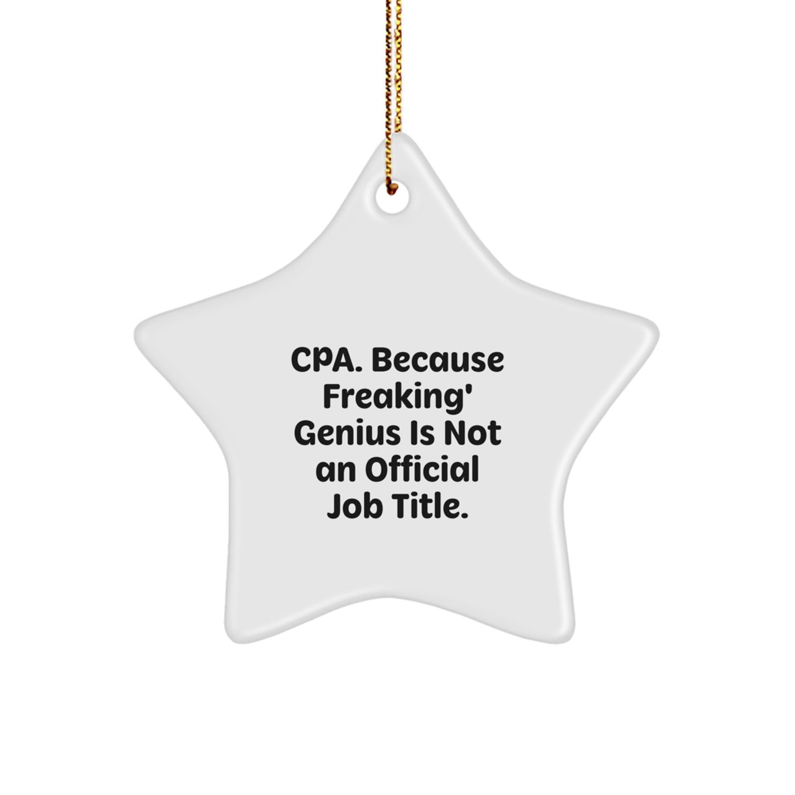 Professional Cpa Keepsake Ornament for Him Holiday Christmas Gift - Image 1