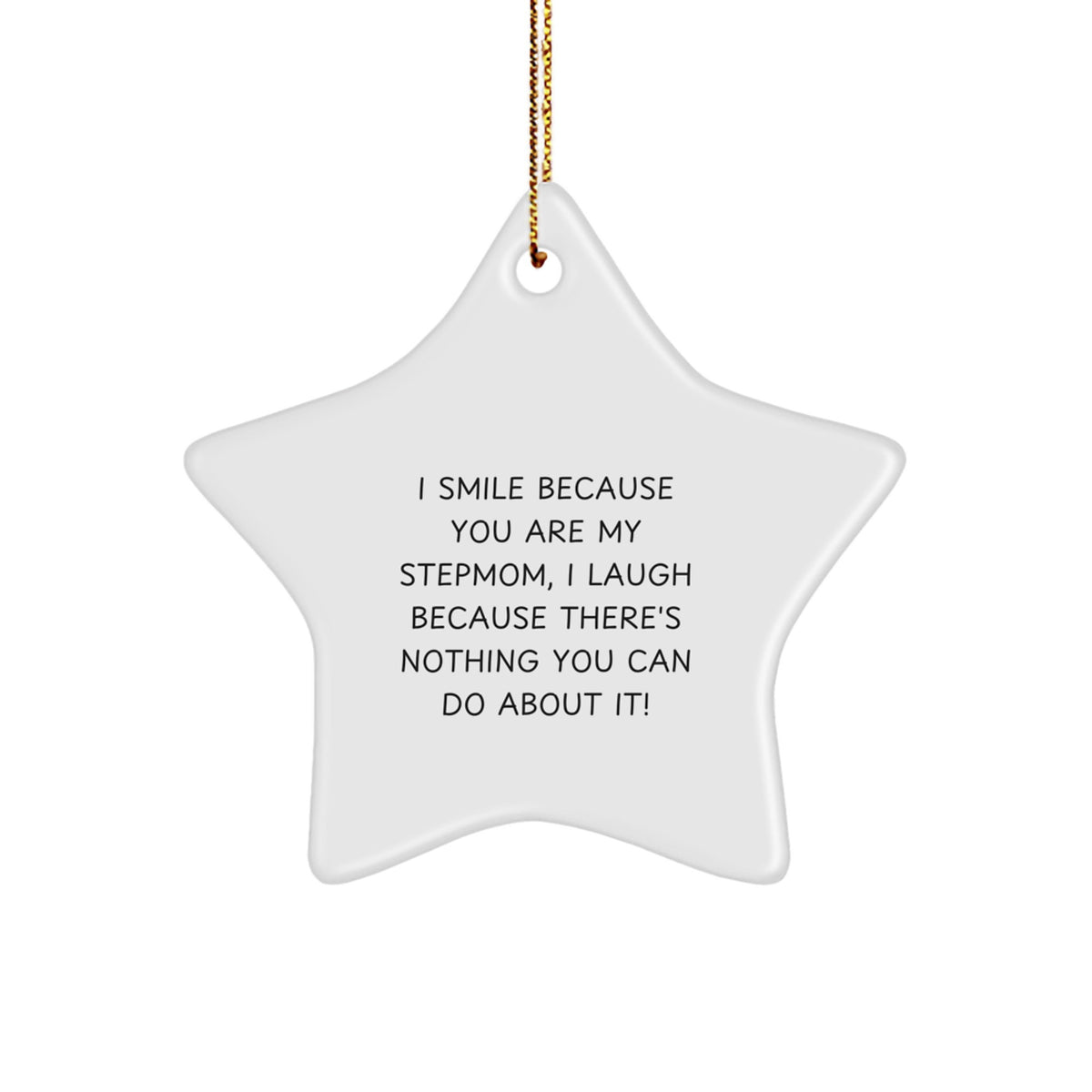 Playful Stepmom Star Christmas Ornament Gift for Neighbors Essential - Image 1