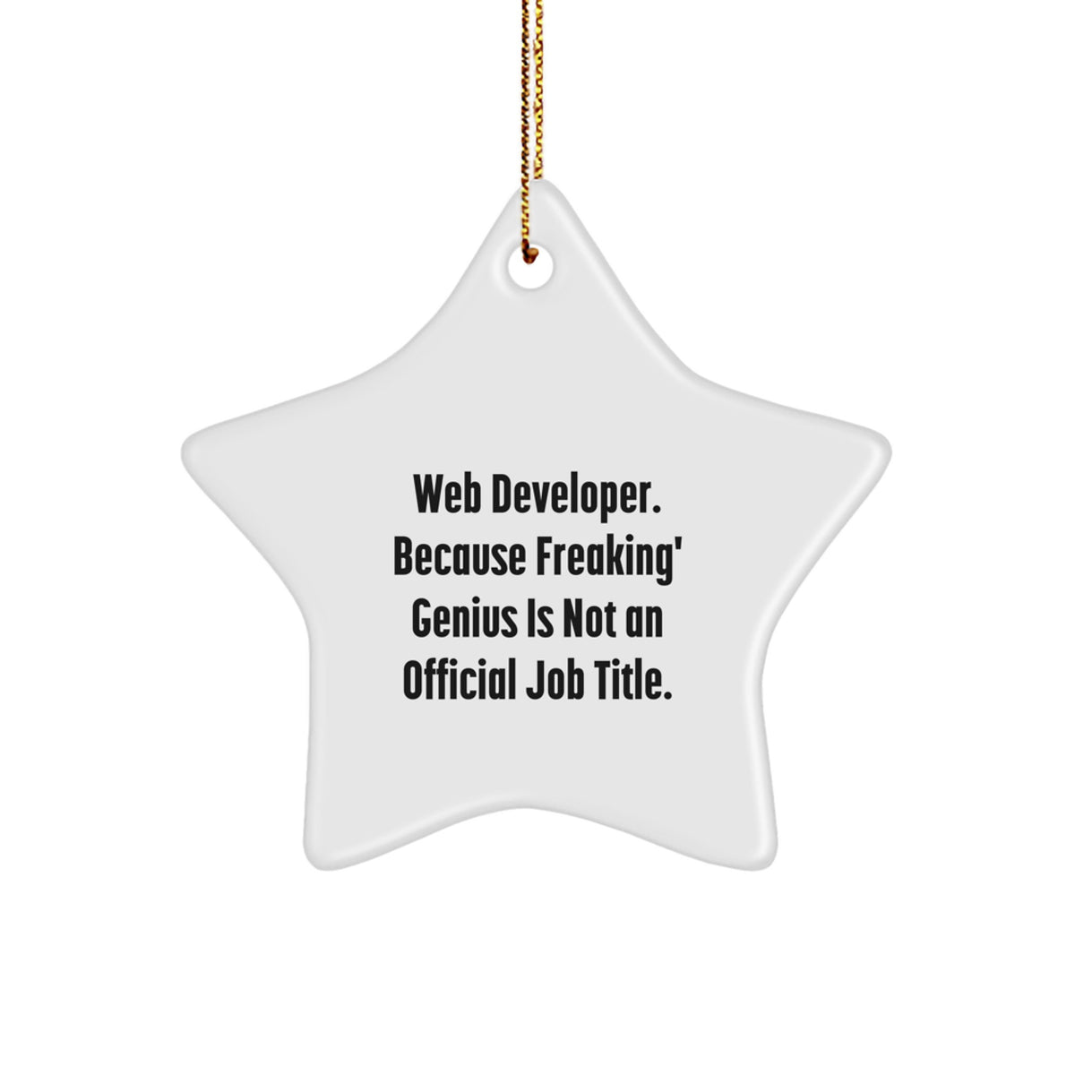 Web Developer Keepsake Bright Holiday Christmas Ornament for Him Gift - Image 1