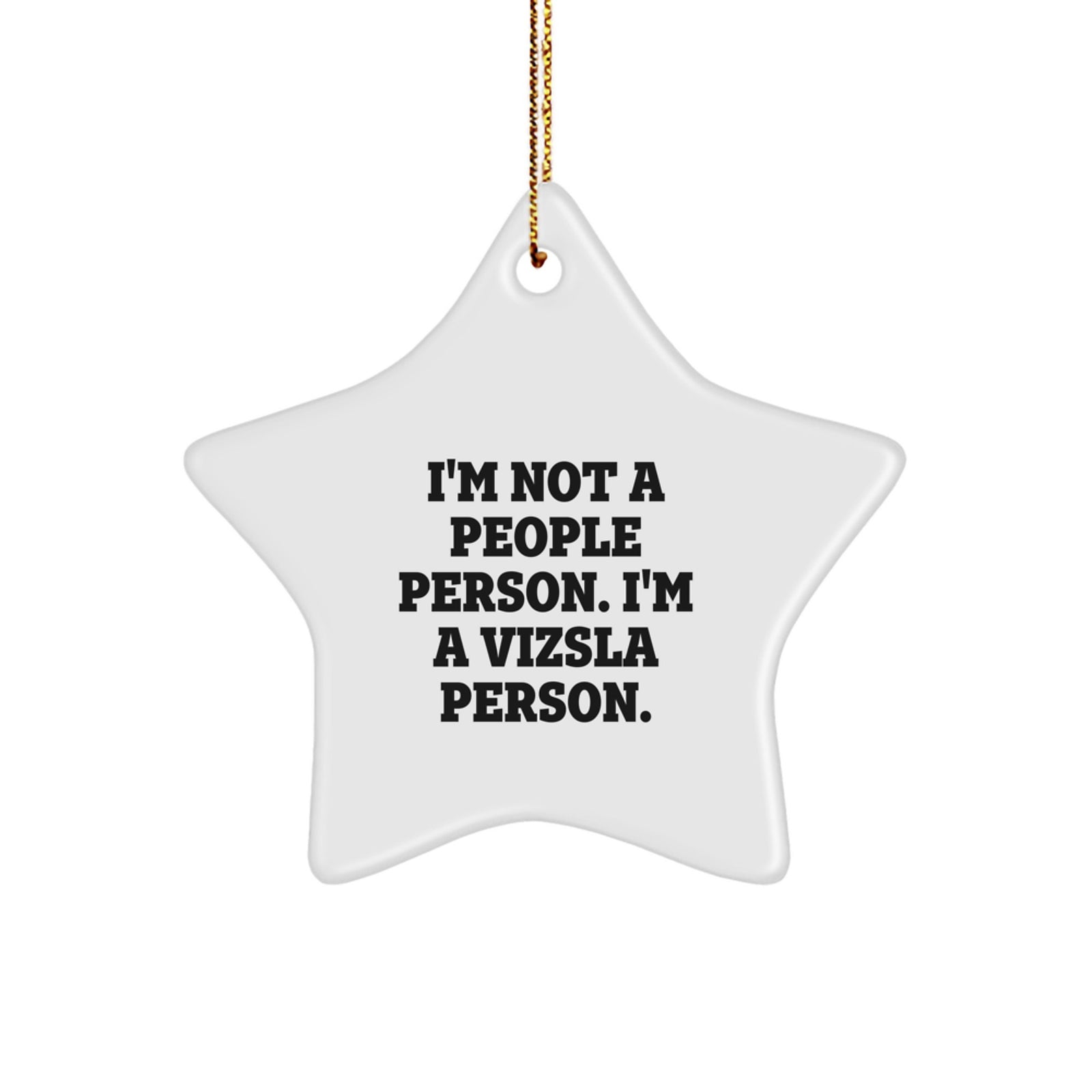 Vizsla Dog Lover Funny Star Ornament Gifts from Friends for Christmas Unique Decorations - Image 1