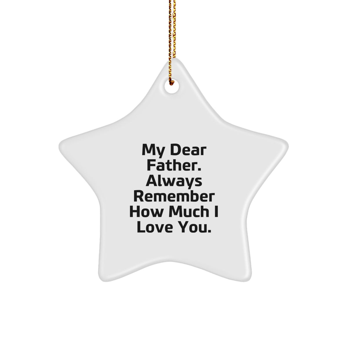 Christmas Ornament Gift for a Husband Touching Father Sentiment Idea - Image 1