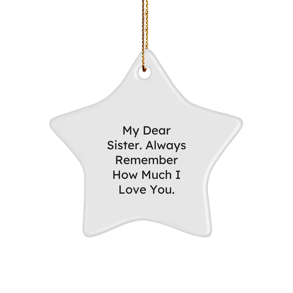 Sister Keepsake Christmas Ornament Gift for Her - Image 1