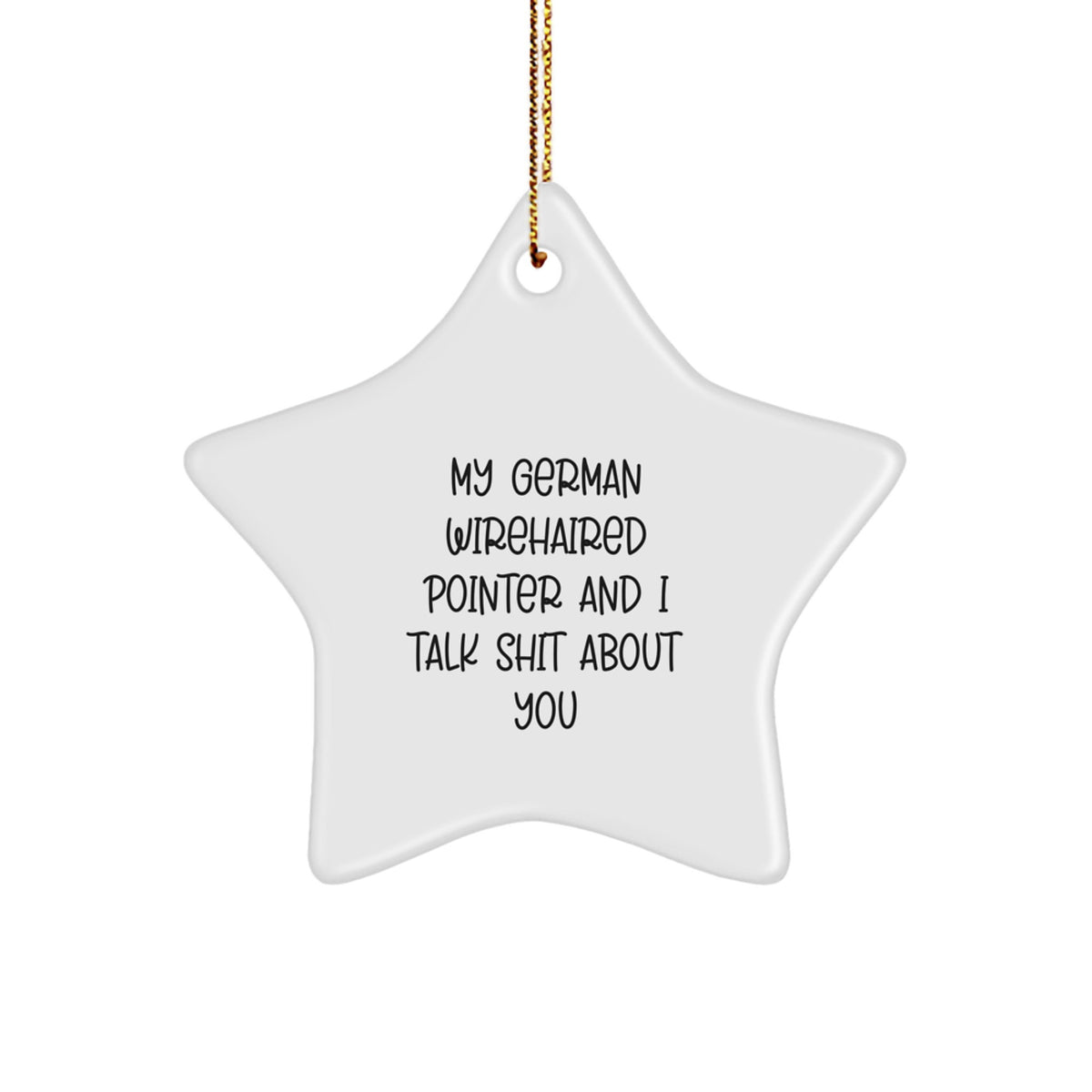 German Wirehaired Pointer Keepsake Christmas Ornament Gift for Him - Image 1