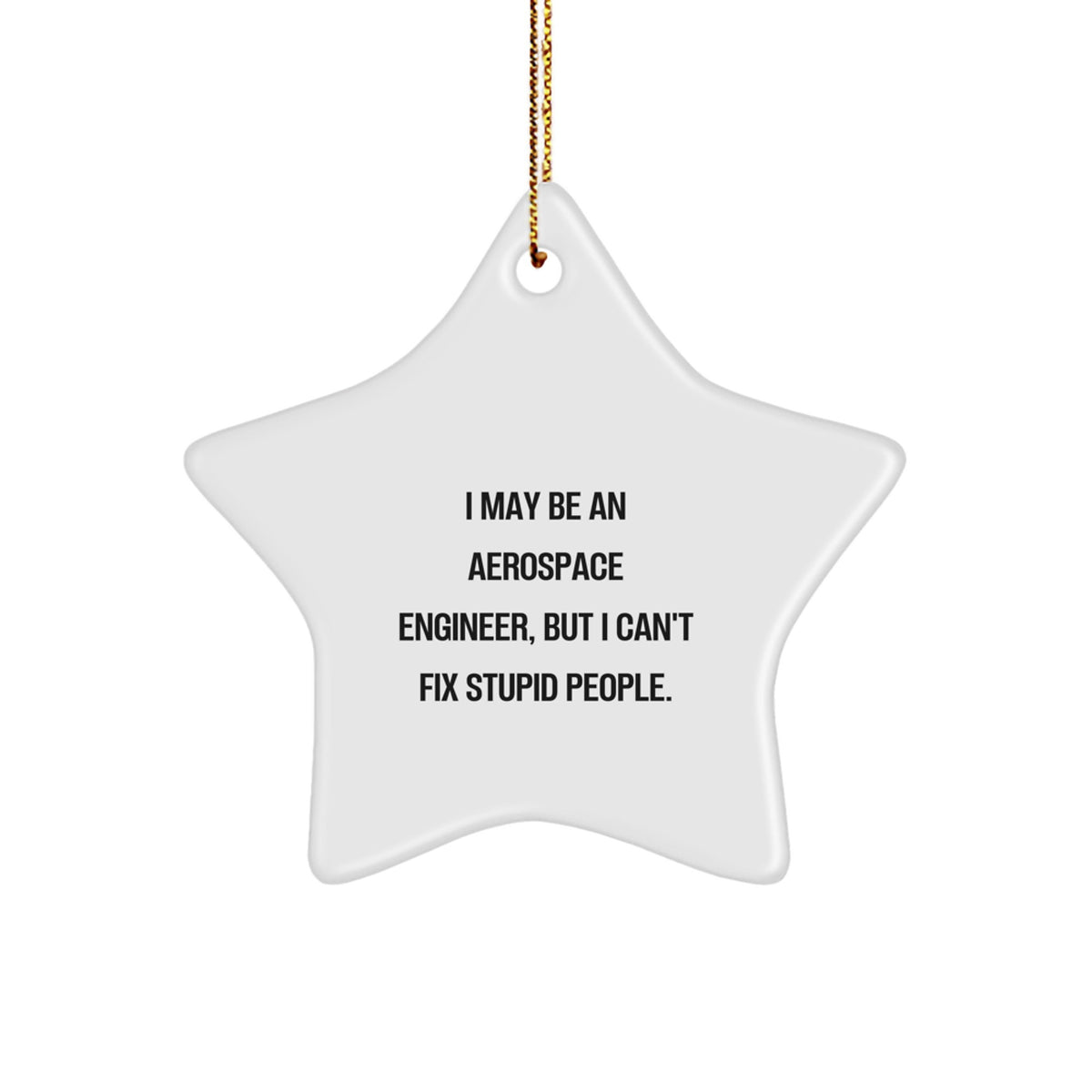 Christmas Ornament Gift for Family Aerospace Engineer Star Keepsake - I - Image 1