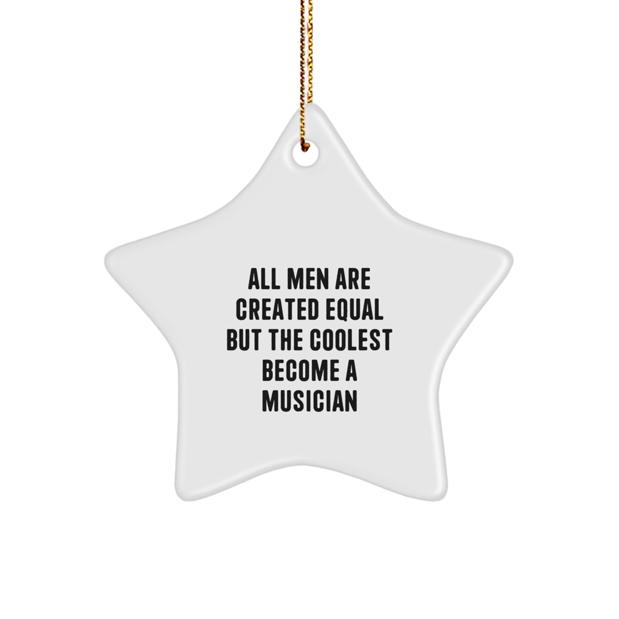 Funny Inspirational Musician Star Ornaments for Gifts from Men to Friends, Unique Musician Gifts for Christmas - Image 1