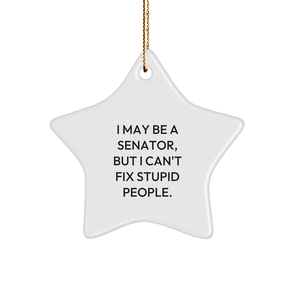 Senator Christmas Ornament Gift for Family - A Treasure for Holiday Tree - Image 1