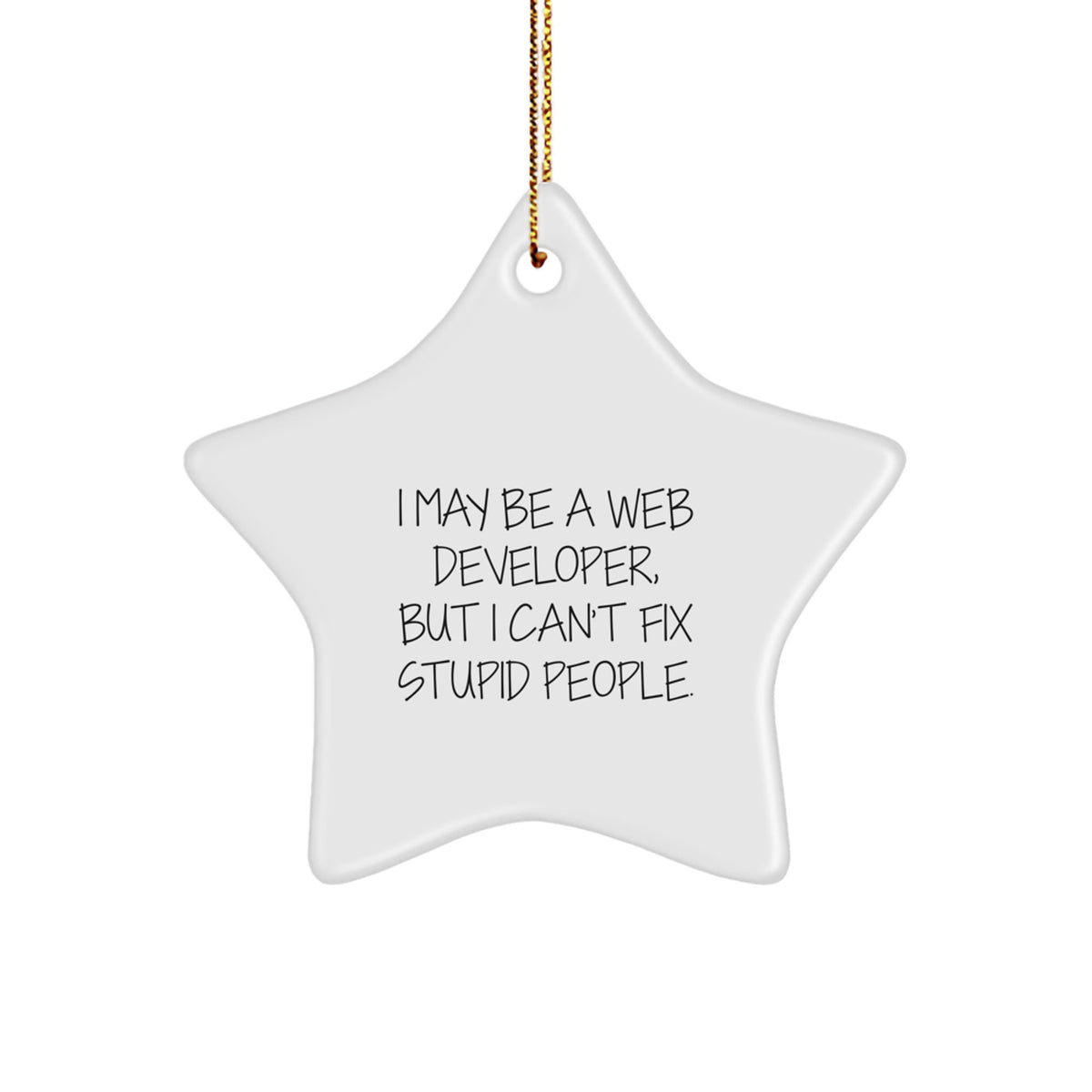 Web Developer Star Ornament Treasure for Family Christmas Gift - Image 1