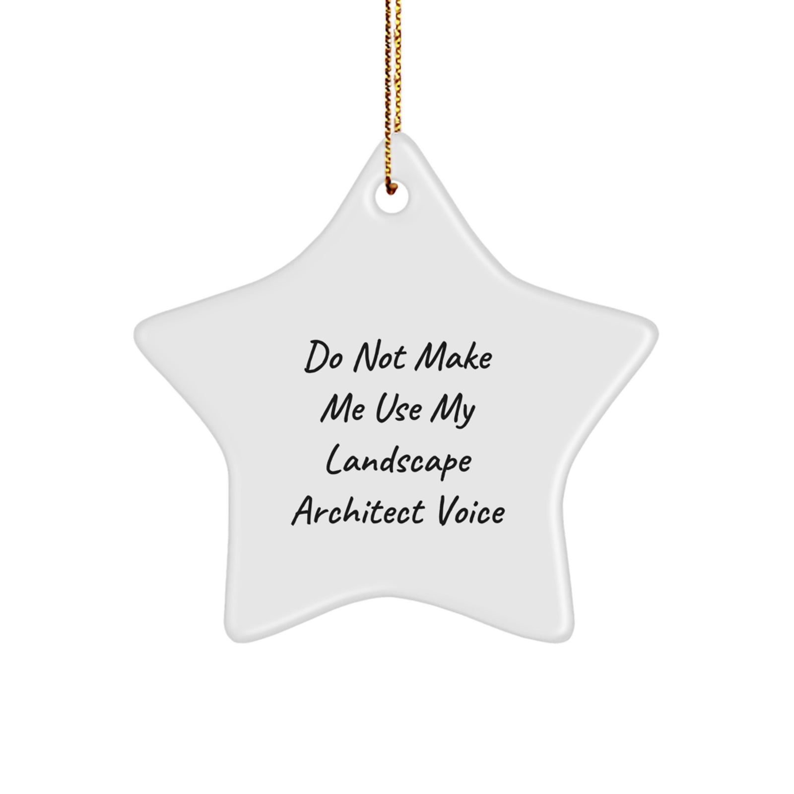 Funny Landscape Architect Christmas Star Ornament Gifts from Friends for Office Decor - Image 1