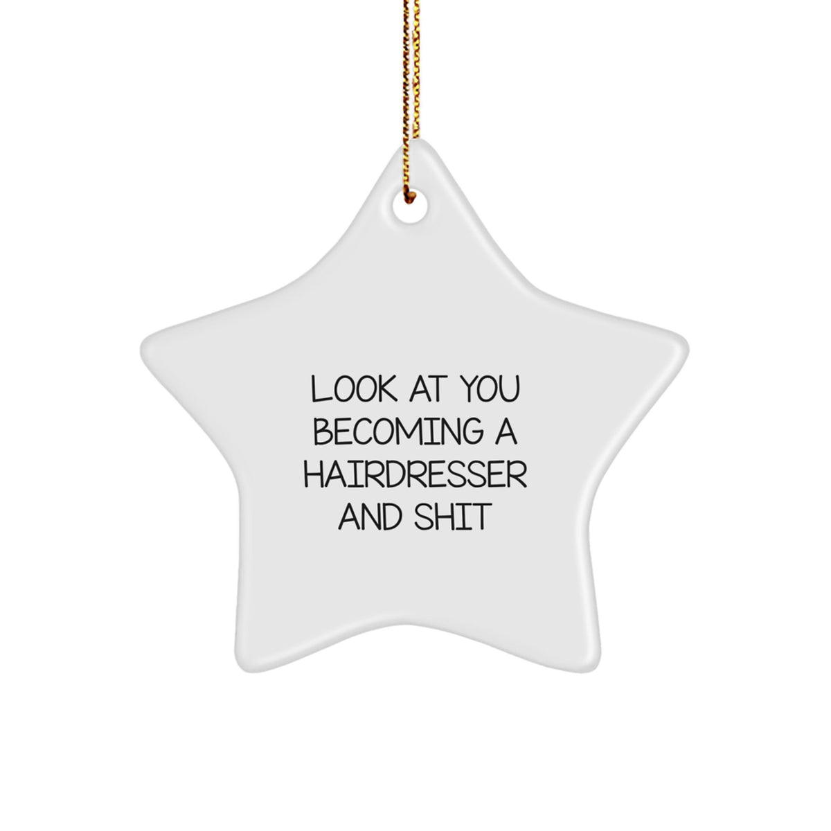 Hairdresser Favorite Star Ornament for Kids Christmas Gift - Image 1