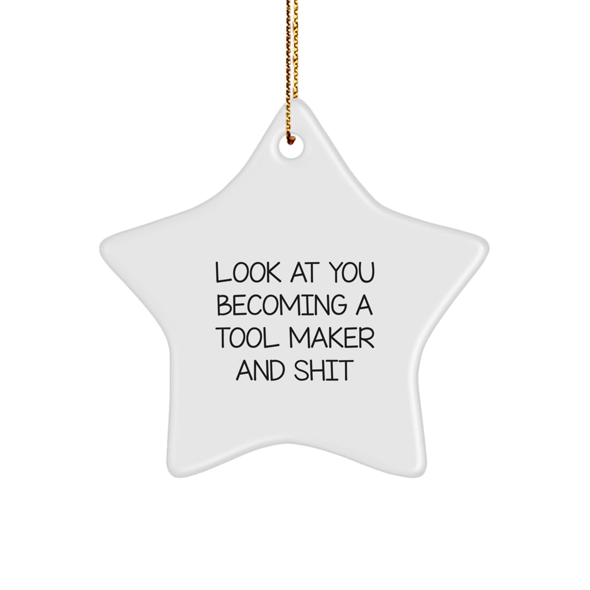 Tool Maker Star Ornament Idea for Coworkers Christmas Gift - Image 1