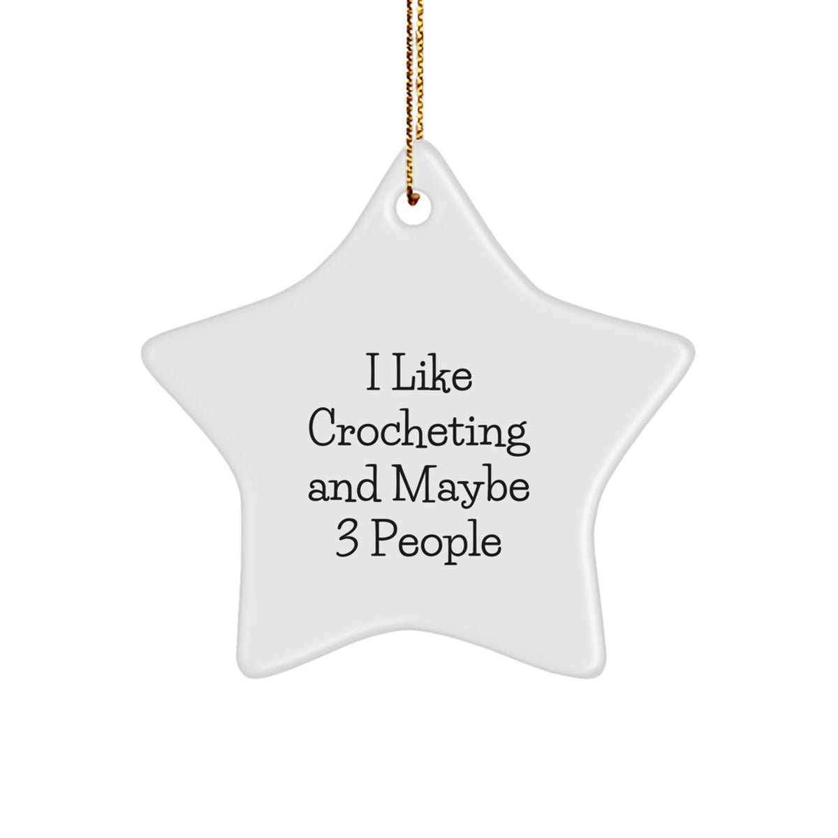 Crocheting Novelty Bright Star Ornament for Friends Christmas Gift - Image 1