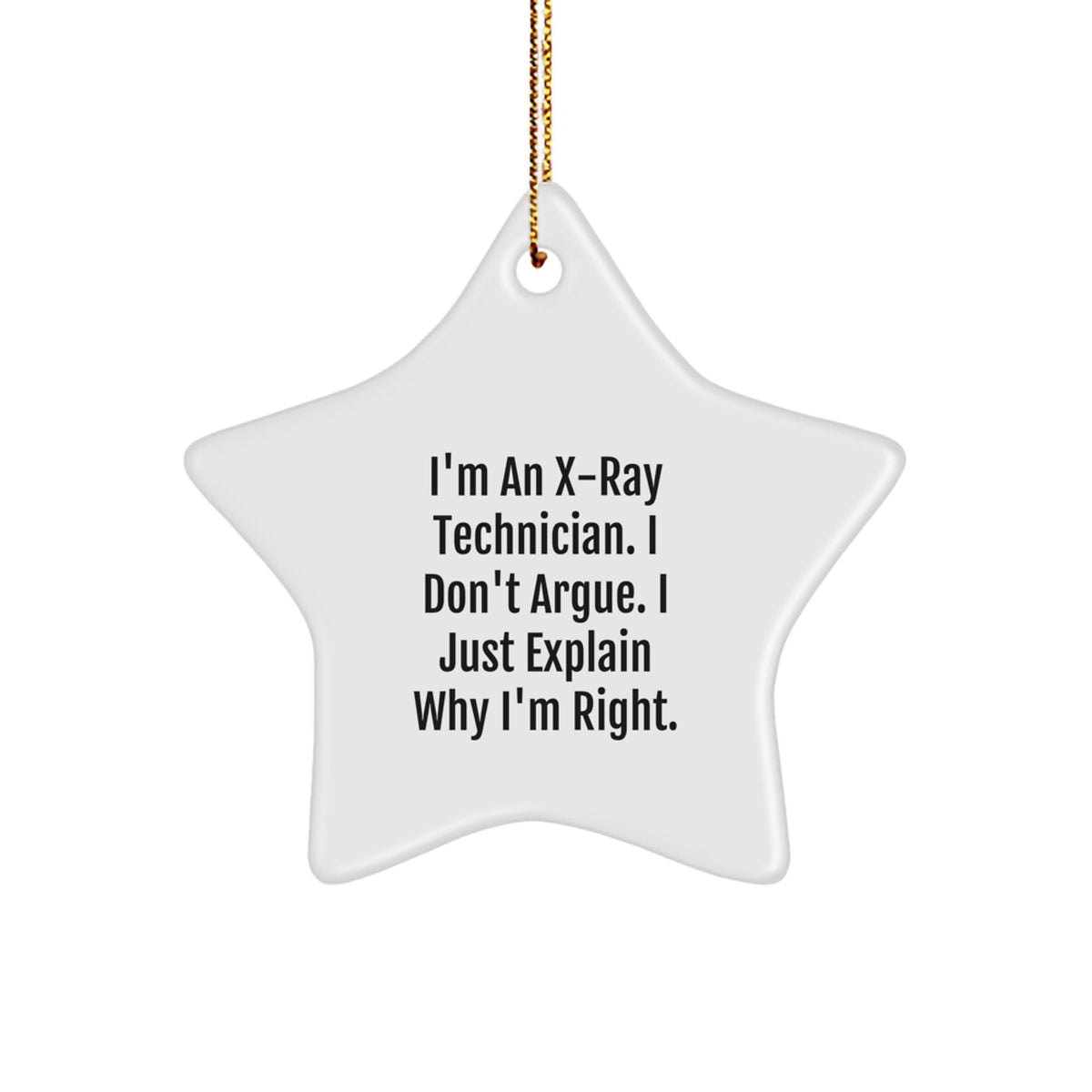 Christmas Gift for X-Ray Techs Calm Christmas Ornament for Kids - Image 1