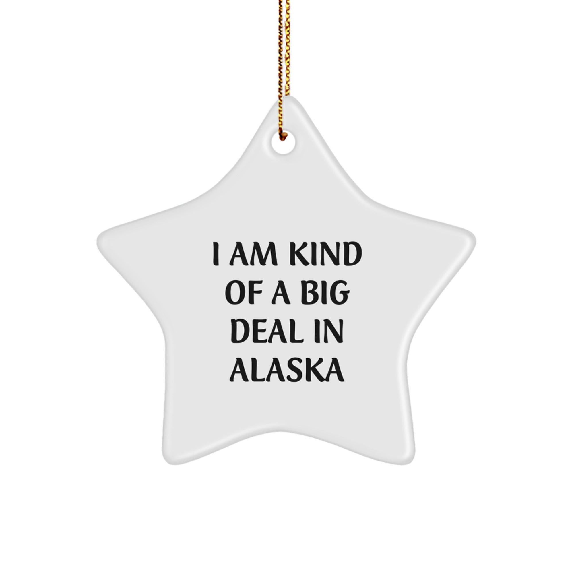 Alaska Star Ornament Gifts from Friends and Family - Funny Quote I Am Kind Of A Prime Selection In Alaska Christmas Unique - Image 1
