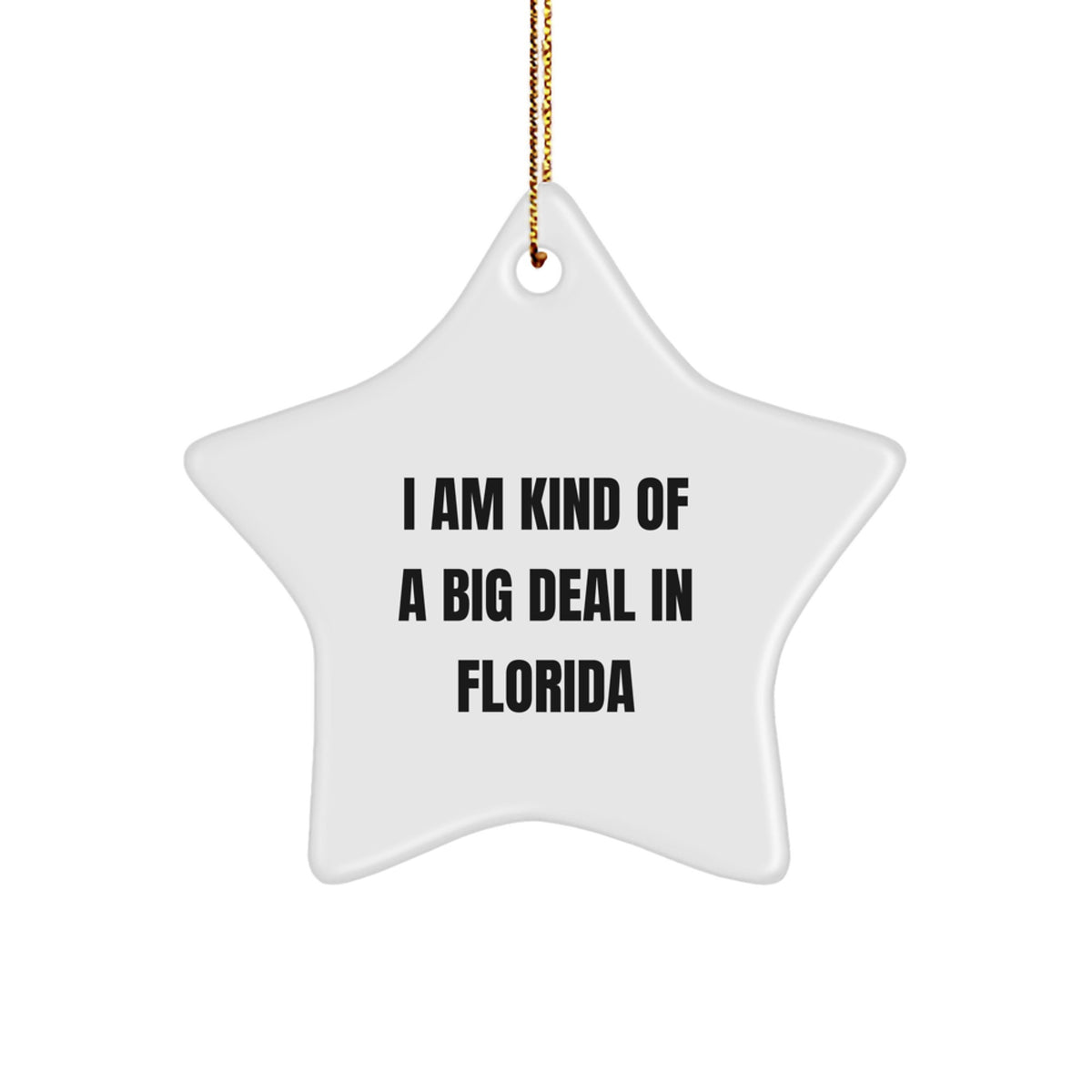 Funny Florida Star Ornament Gifts from Men to Family Members - &#39;I Am Kind Of A Prime Selection In Florida&#39; Christmas Unique Gifts for Women - Image 1
