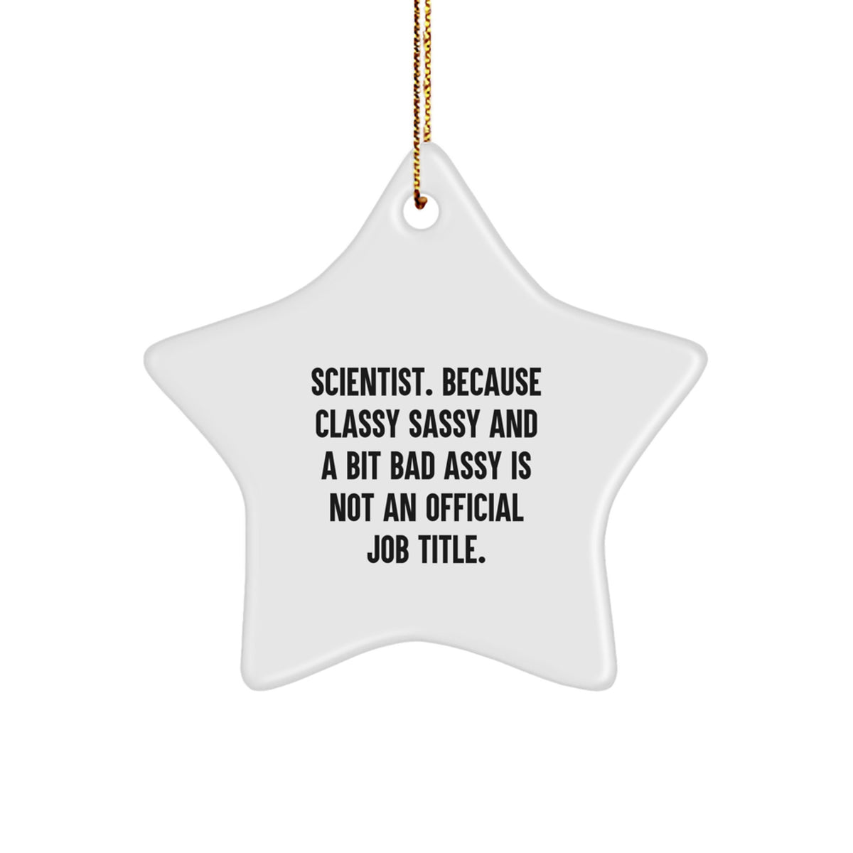 Funny Scientist Gifts from Friends - Cute Star Ornament for Men, Women, Family, Coworkers - Unique Christmas Unique Gifts for Scientist, Engineer, Scientist Lover, Science Enthusiast - Image 1