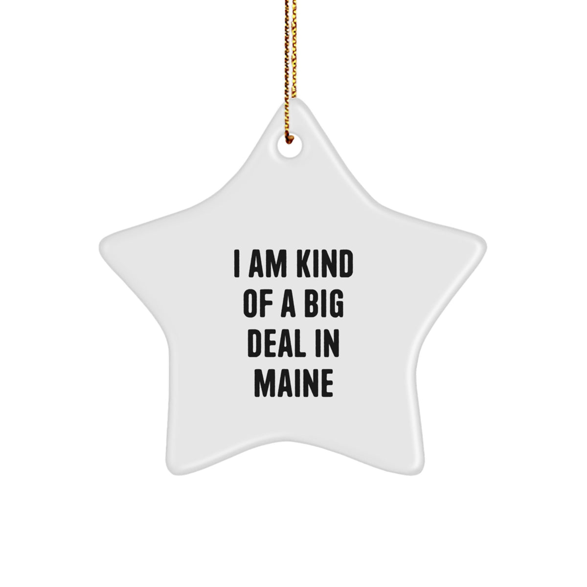 Maine Star Ornaments Funny Quote Gifts from Men to Family - Christmas Unique Gifts for Maine Lovers and Star Enthusiasts - Image 1