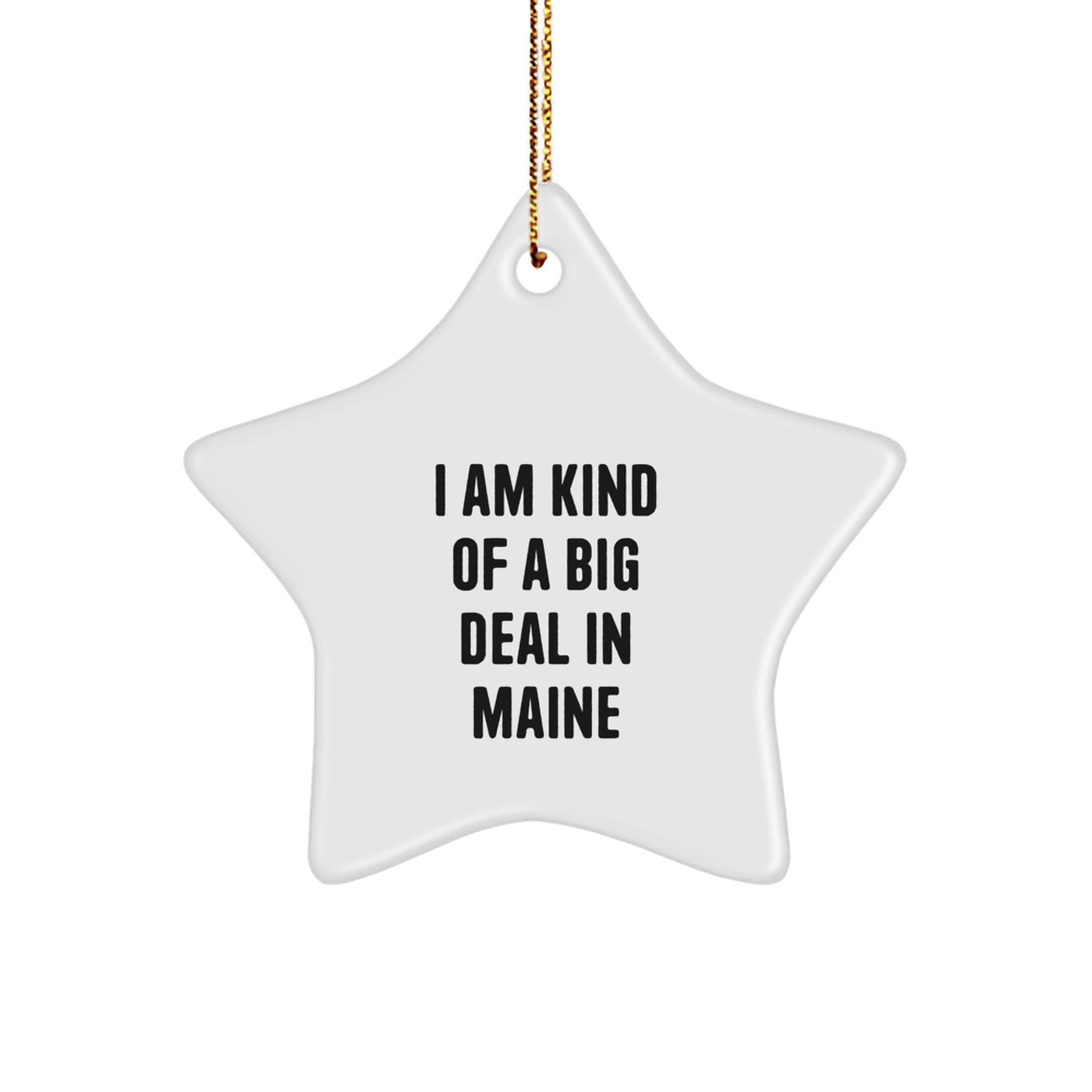 Maine Star Ornaments Funny Quote Gifts from Men to Family - Christmas Unique Gifts for Maine Lovers and Star Enthusiasts - Image 1