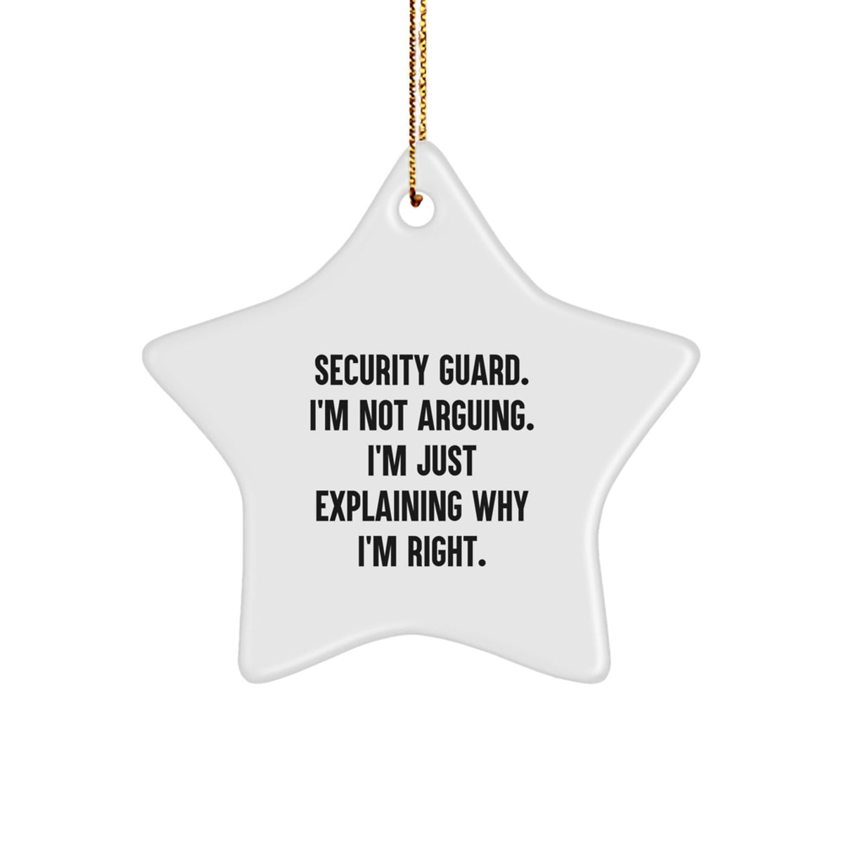 Security Guard Favorite Christmas Ornament for Kids Gift - Image 1