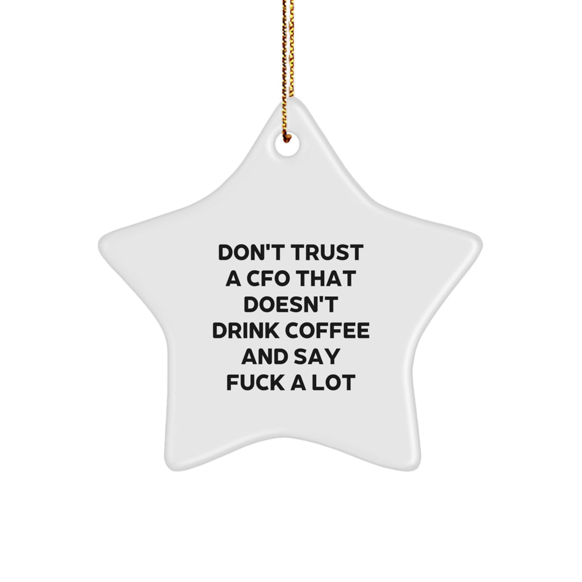 Cfo Star Ornament Keepsake for Him Christmas Gift - Image 1