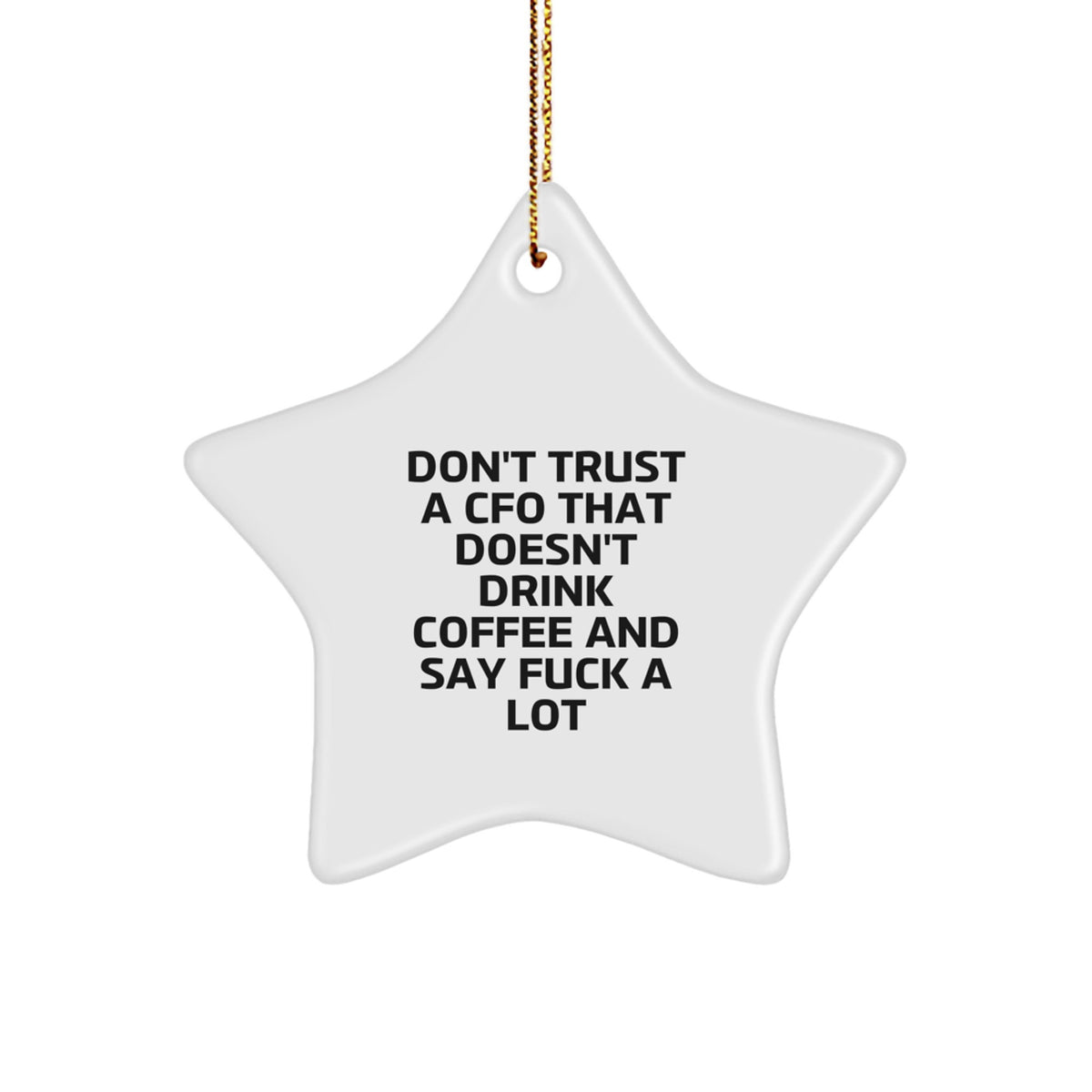 CFO Star Ornament for Family Treasure Bright Holiday Christmas Unique Gift - Image 1