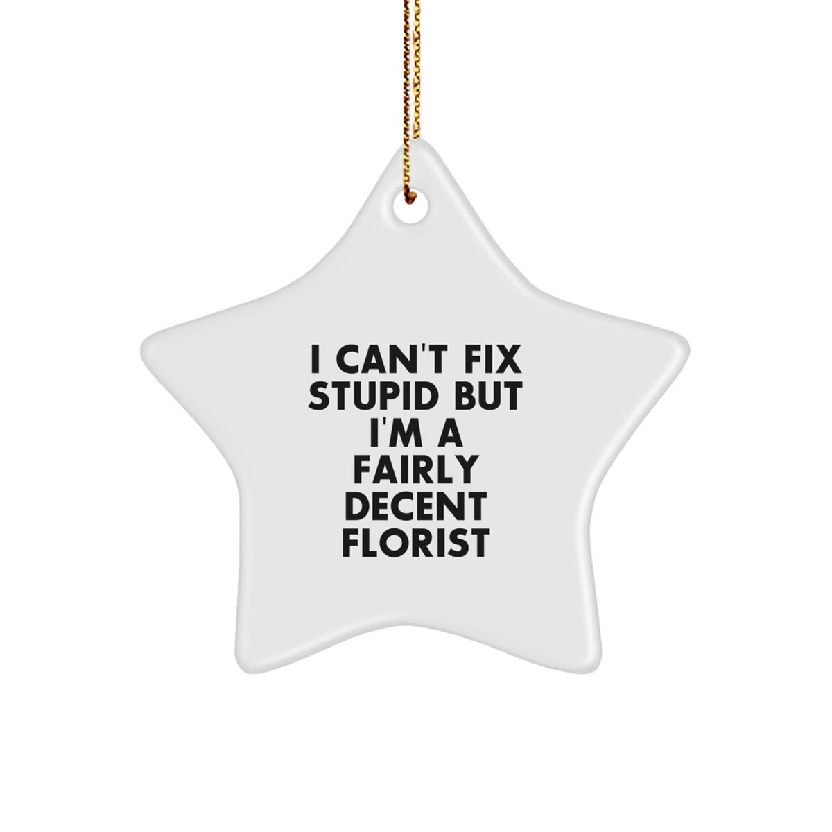 Sassy Florist Novelty Bright Christmas Ornament for Friends Gift - Image 1