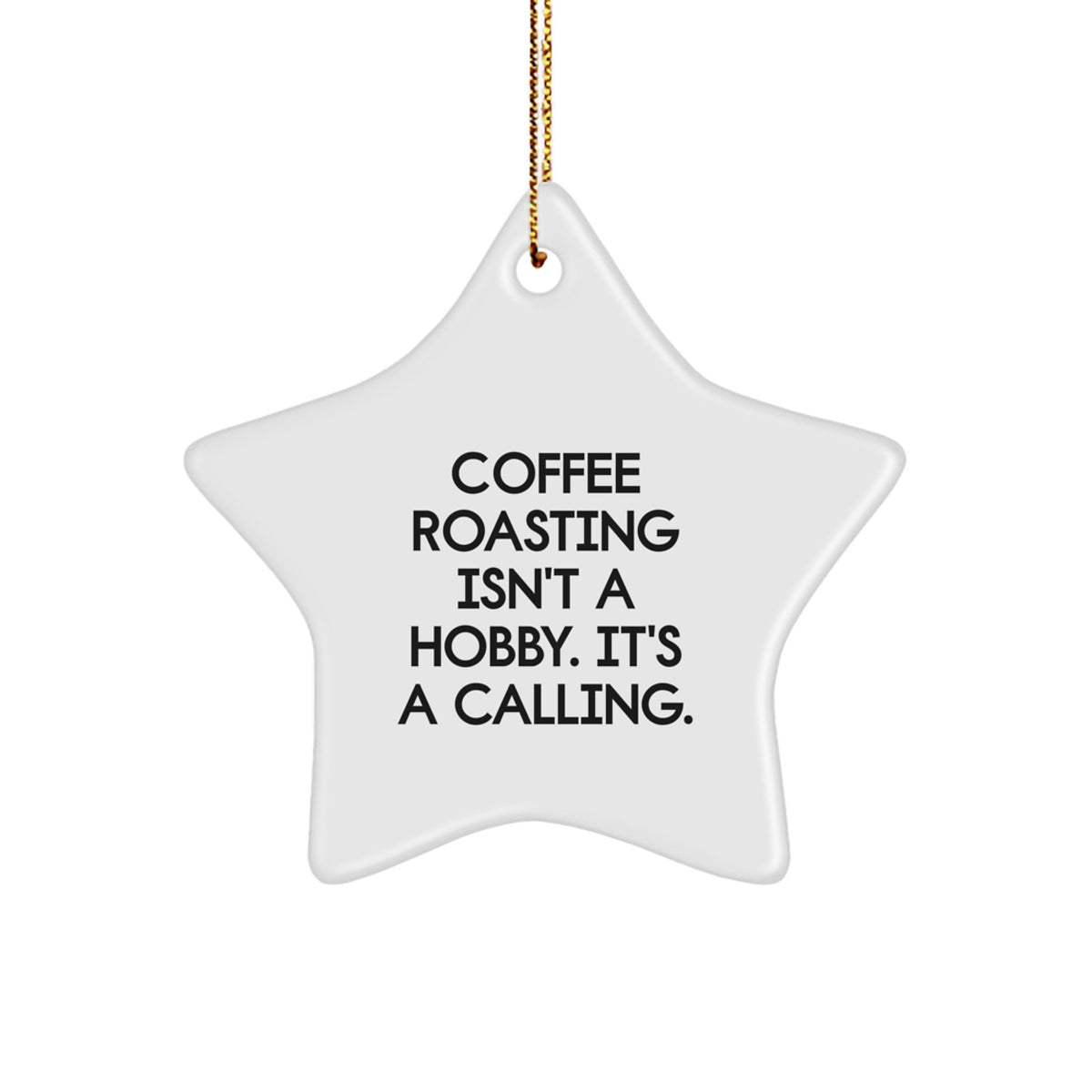 Coffee Roasting Star Christmas Ornament Gift Idea for Coworkers Holiday - Image 1