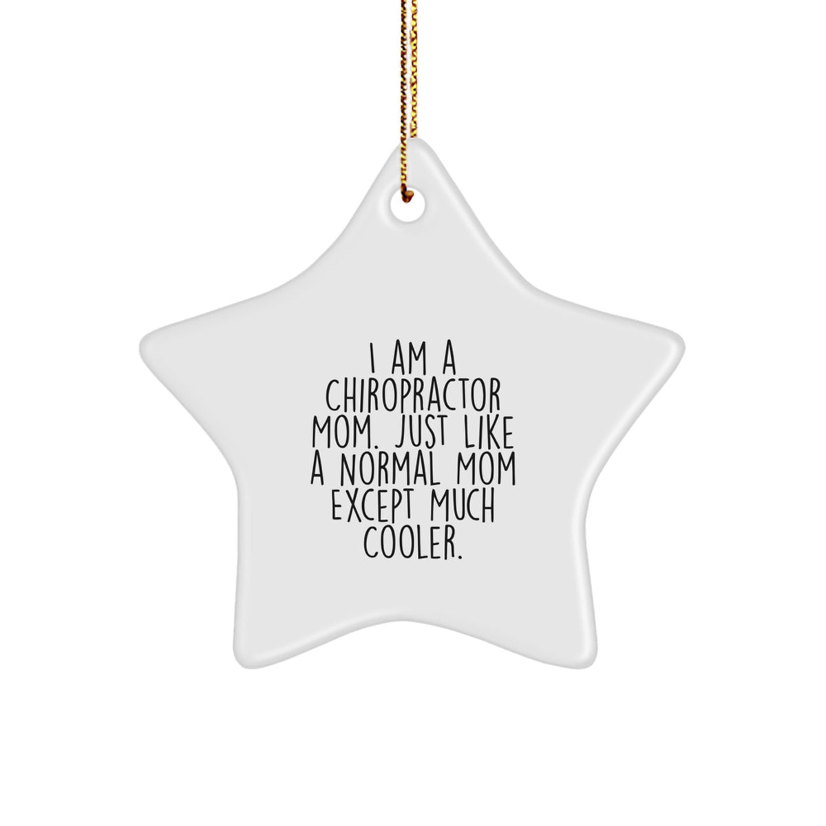 Chiropractor Star Ornament Favorite for Kids Christmas Gift - Image 1