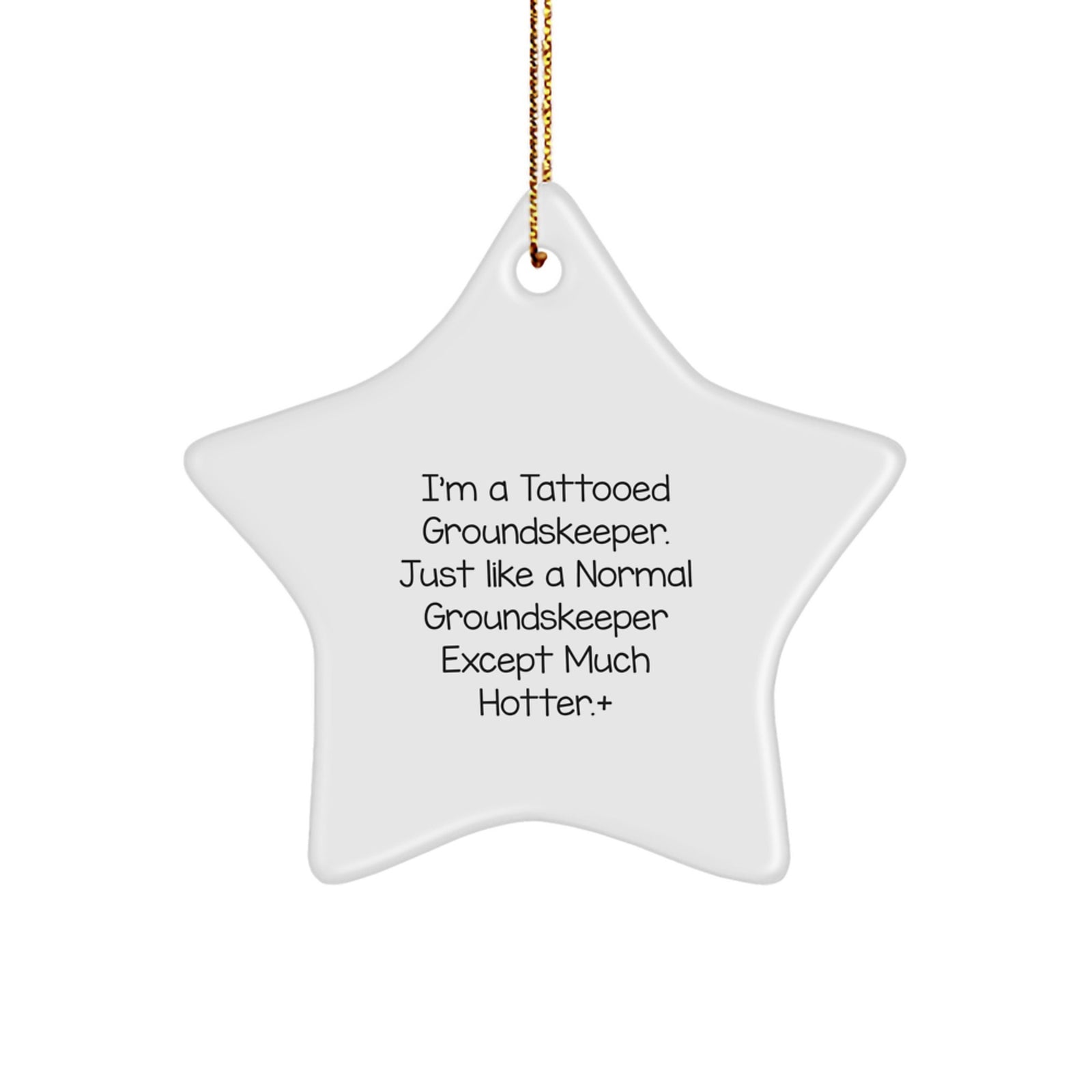 Funny groundskeeper Star Ornament Gifts from Friends and Family for groundskeeper Men and Women Christmas Unique Decorations - Image 1