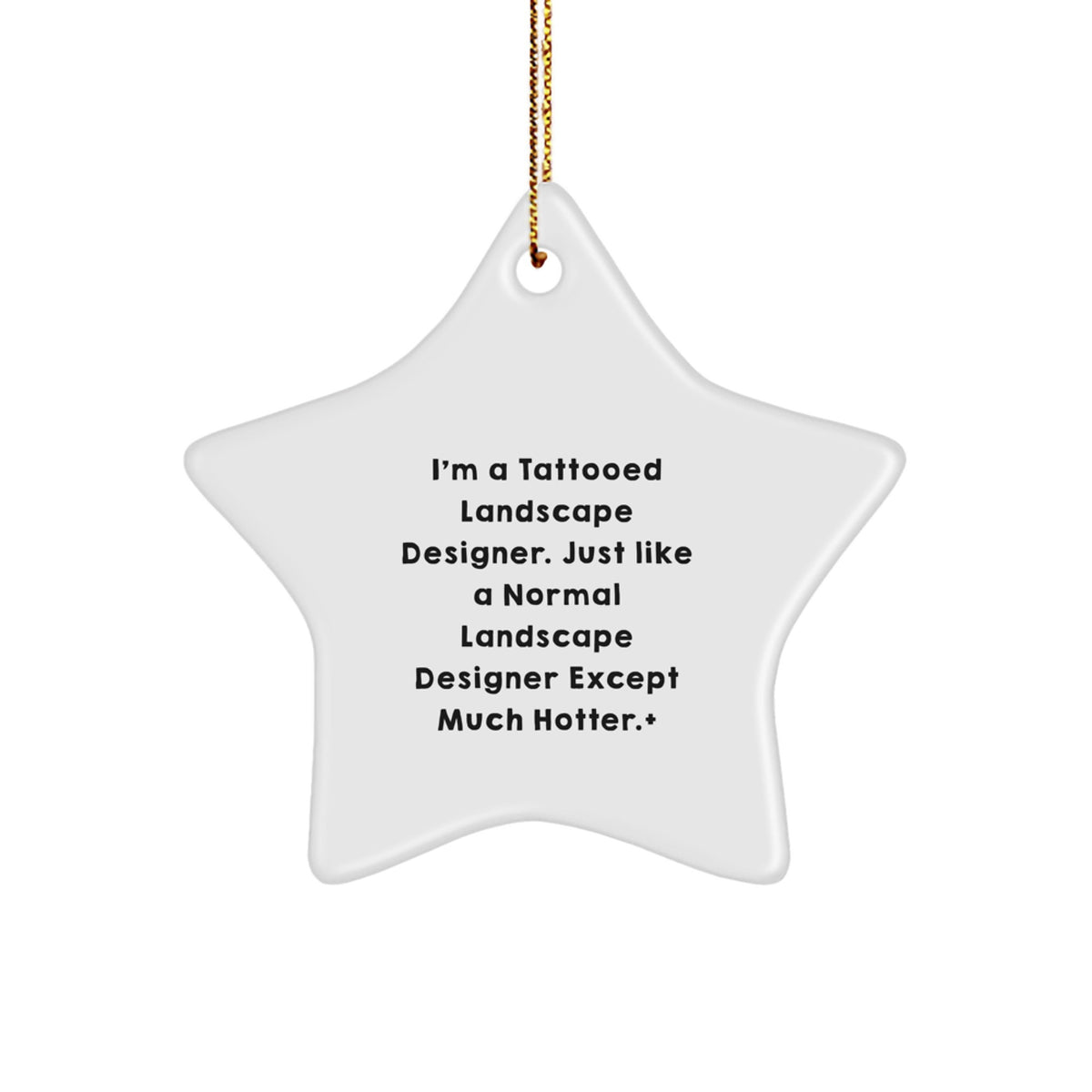 Collectible Christmas Ornament Tattooed Landscape Designer Gift - Image 1