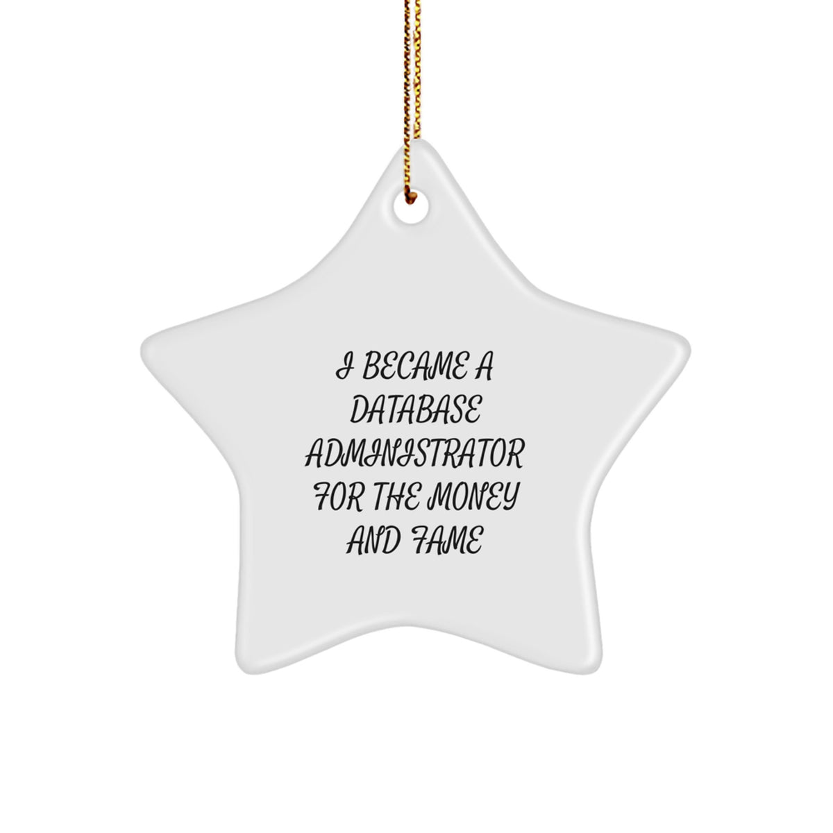 Database Administrator Keepsake Christmas Ornament for Him Gift - Image 1