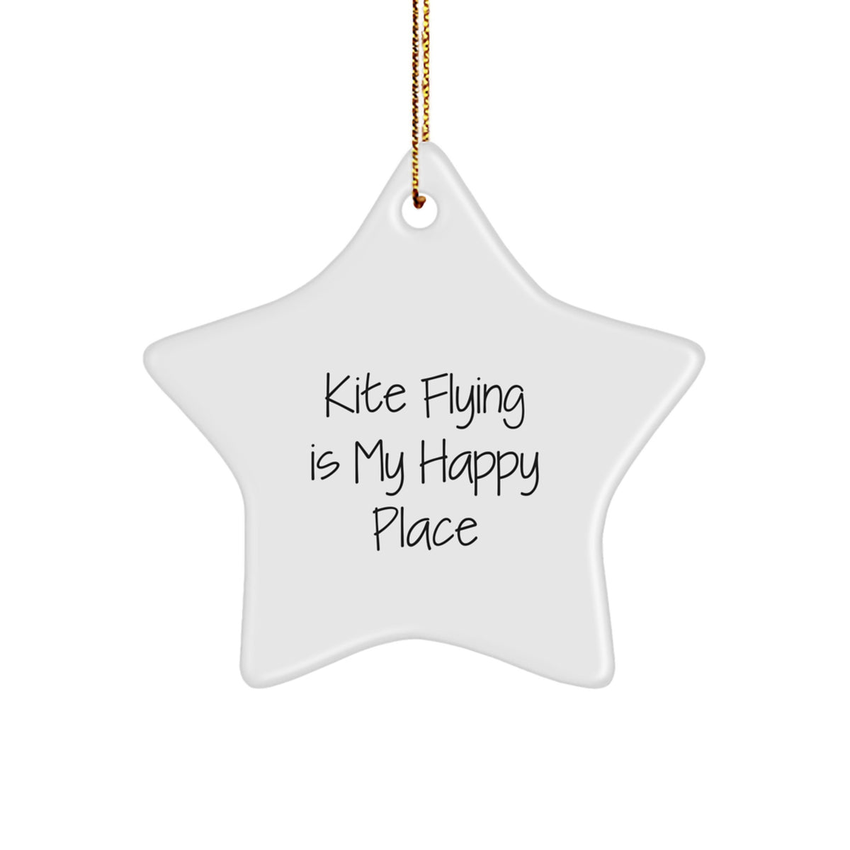 Joyful Kite Flying Christmas Ornament Gift for Friends - Image 1
